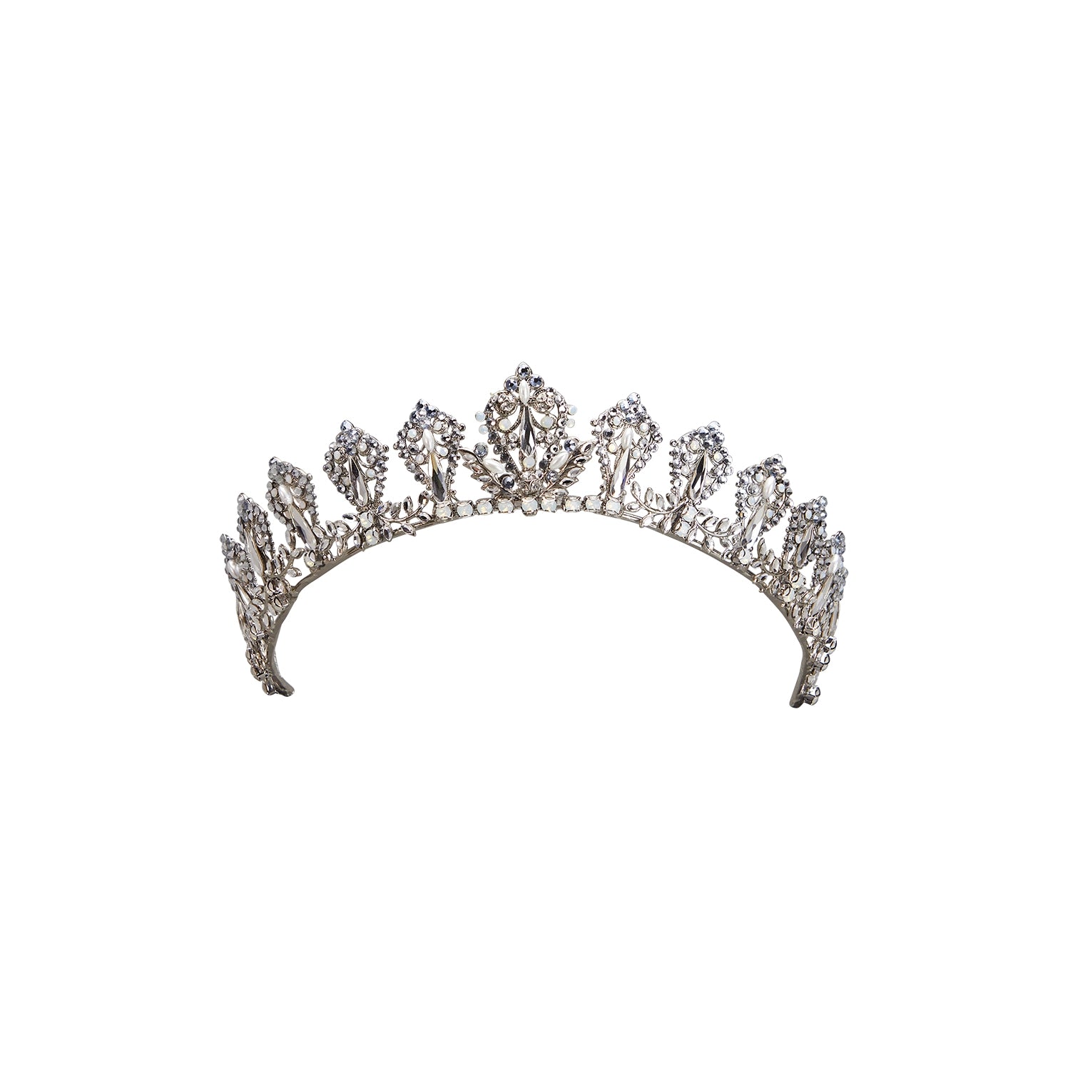 Nicolette Crown - Elegant Rhinestone Tiara for Women, Bridal Headpiece, Prom Queen Accessory, Pageant Jewelry - Perfect for Weddings, Parties, and Special Occasions