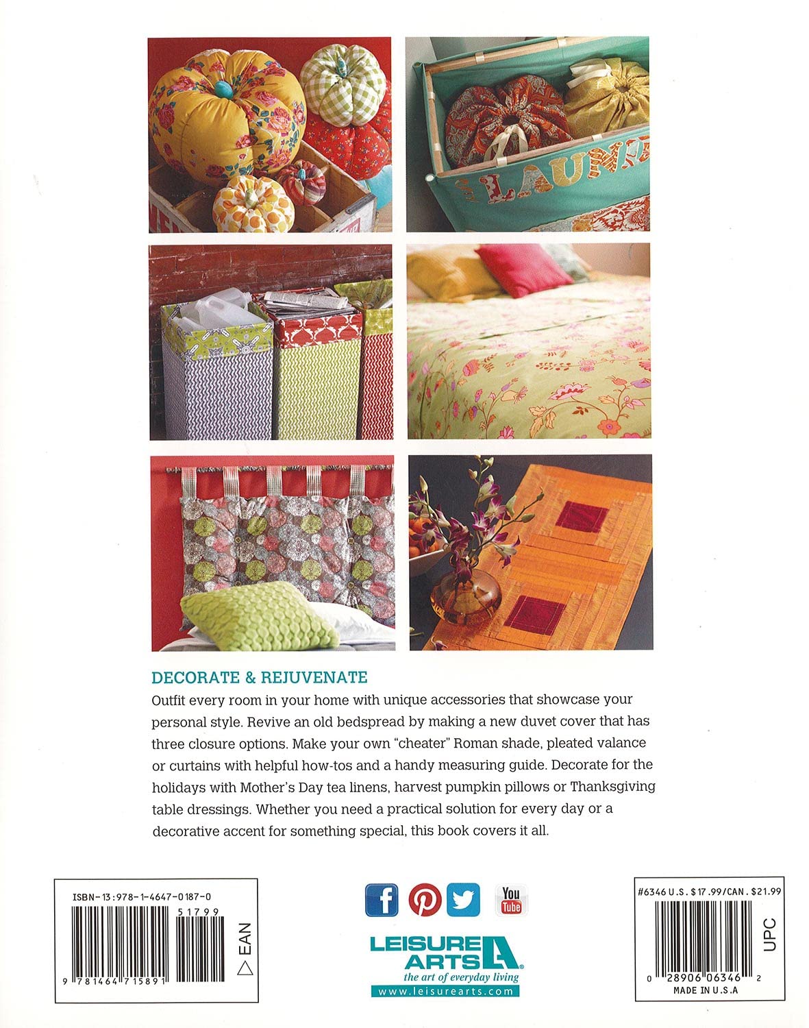 Best Sewing Patterns for Home Accessories - Leisure Arts SewNews Collection | DIY Home Decor, Pillow Covers, Table Runners & More