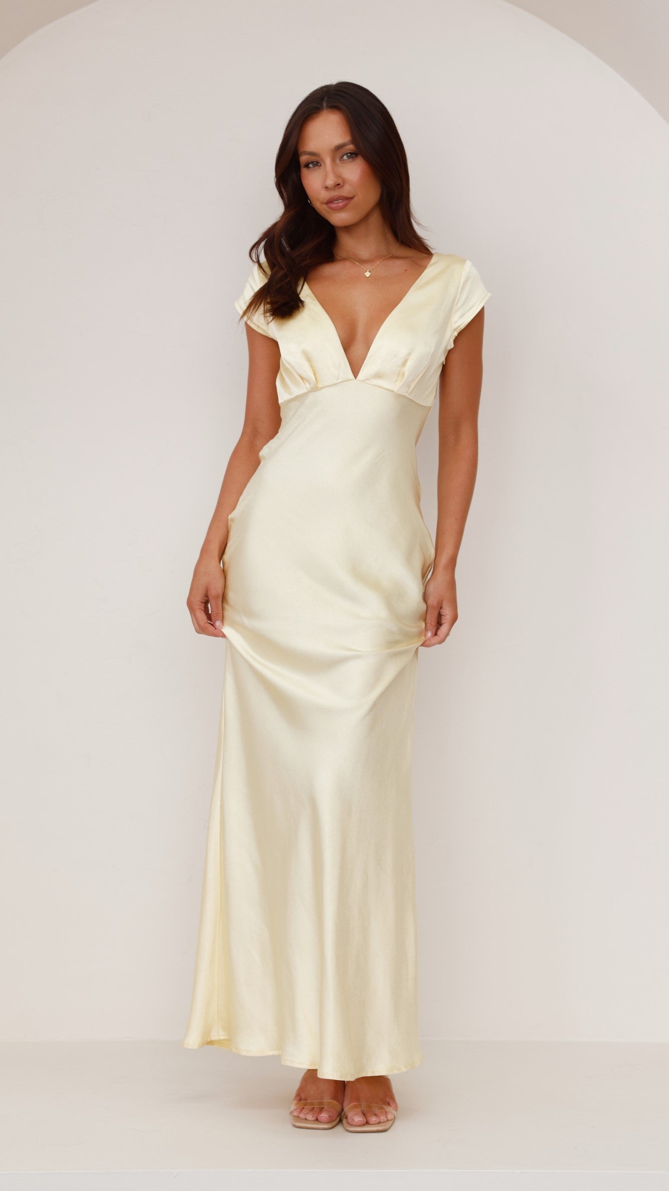 Amelia Maxi Dress for Women - Flowy Long Summer Dress in Yellow | Perfect for Beach, Vacation, and Casual Outings
