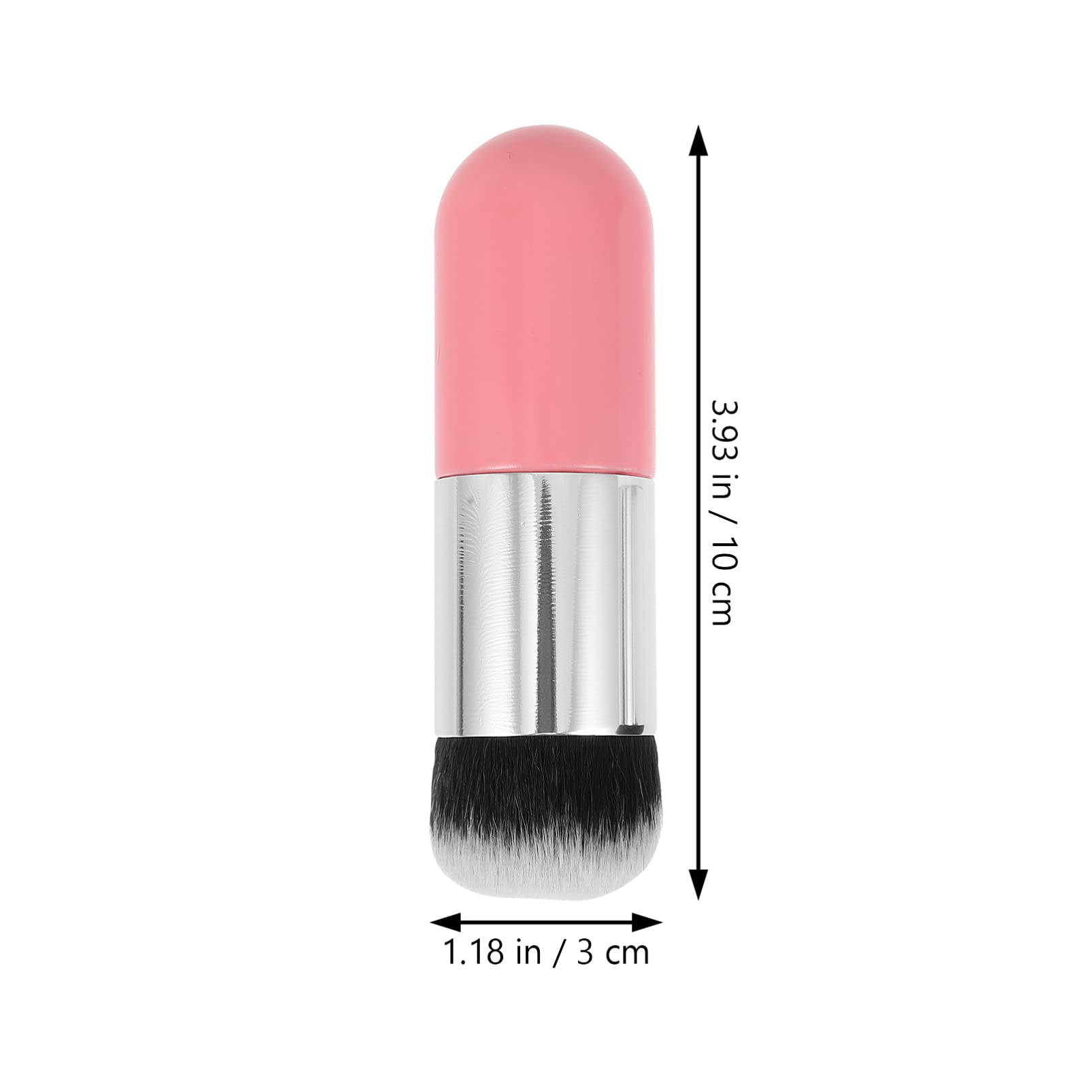 FOMIYES 4-Piece Makeup Brush Set - Foundation Brush, Bronzer Brush, Blush Brush, Travel Makeup Kit with Soft Synthetic Fibers for Flawless Face Makeup Application | Perfect for Daily Use, Professional Makeup Artists & On-The-Go Touch-Ups