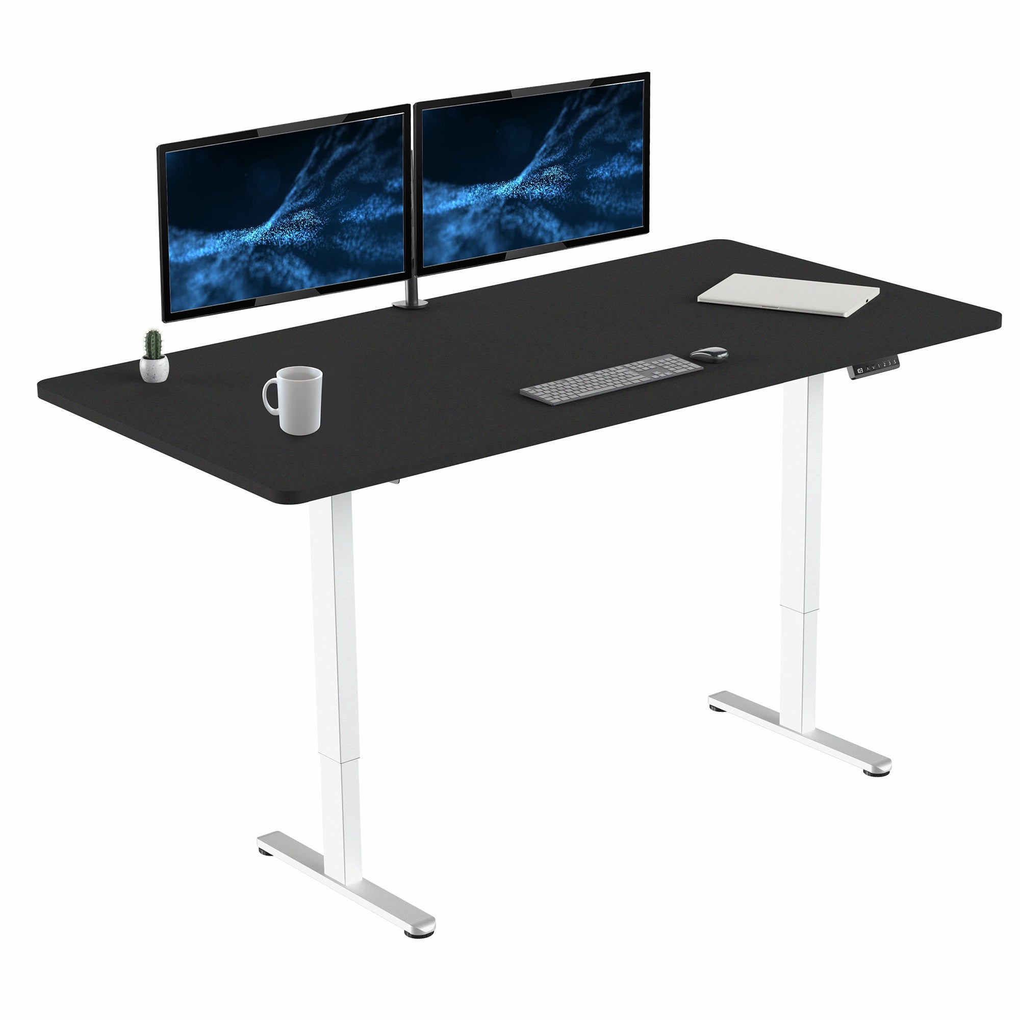 E2 Series 71 x 36 Dual Motor Electric Standing Desk - Adjustable Height Office Desk for Home & Workspace, Perfect for Ergonomics & Productivity
