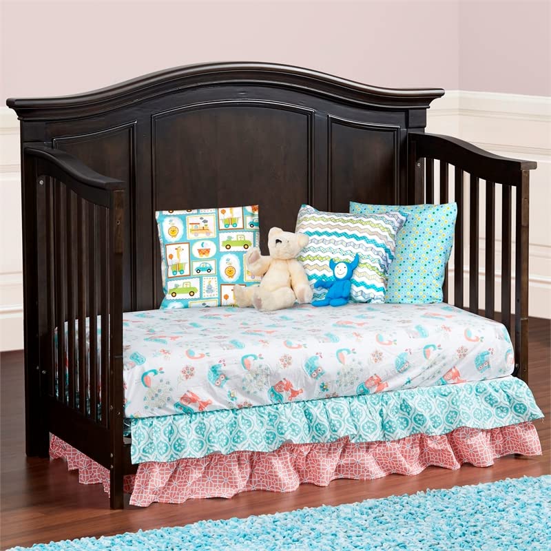 Baby Cache Glendale Toddler Guard Rail - Charcoal Brown | Convertible Crib Safety Rail for Toddlers | Bed Rail for Kids Transitioning to Big Kid Bed | Perfect for Nursery, Daycare & Travel Use