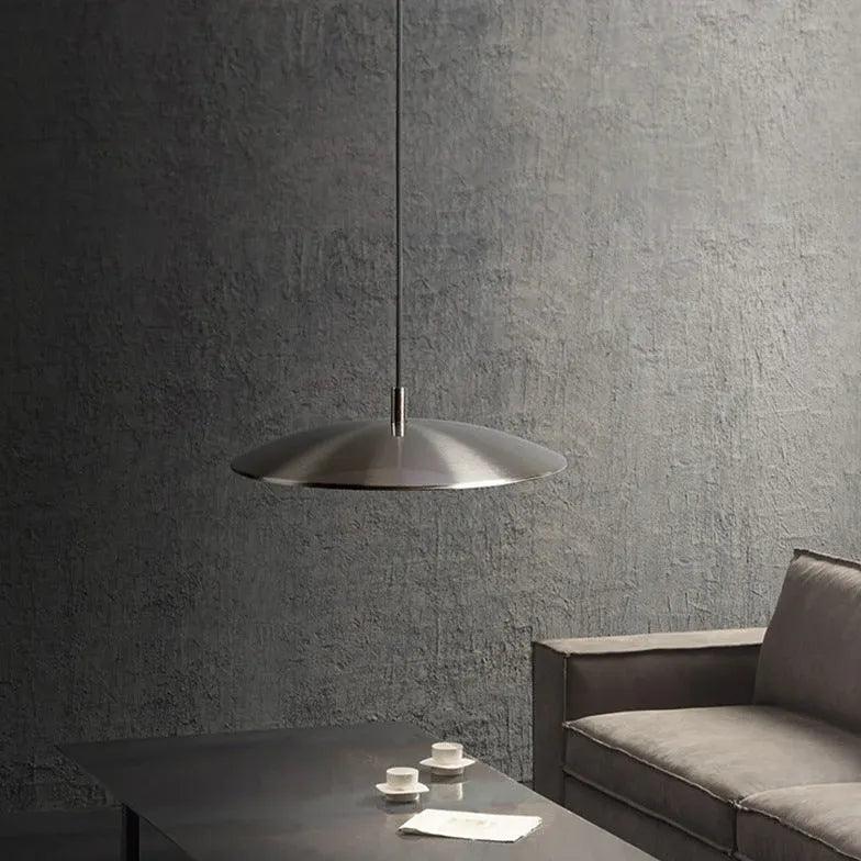 Modern Thin Plate Pendant Light for Dining Room - Minimalist Ceiling Lighting Fixture for Kitchen Island, Breakfast Nook & Contemporary Home Decor
