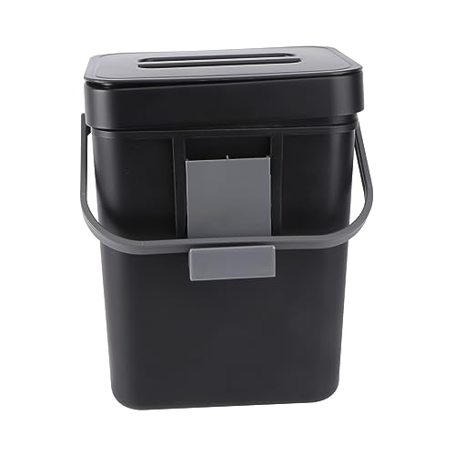 Alipis Wall Mounted Trash Can - Plastic Hanging Garbage Bin with Slider for Kitchen, Bathroom, Car & Home - Space Saving Waste Container with Trash Bag Holder - Ideal for Food Waste, Household & Office Use