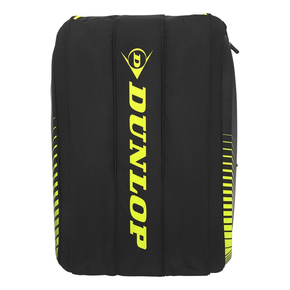 Dunlop SX Performance 12-Racket Thermo Tennis Bag - Black/Yellow | Professional Tennis Gear for Tournaments & Training | Perfect for Club Players & Coaches