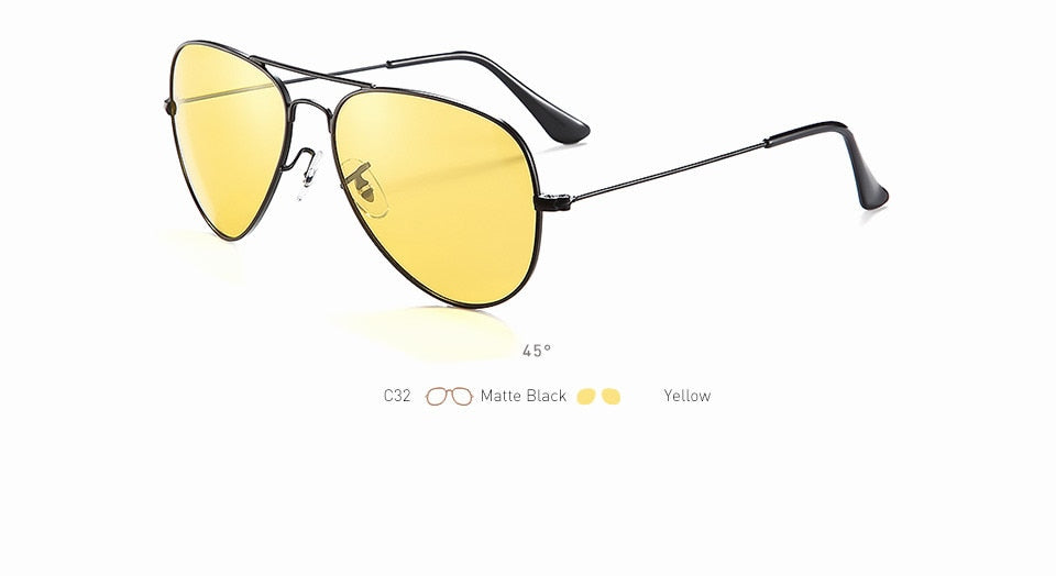 20/20 Unisex Full Rim Square Alloy Polarized Sunglasses 17019 - UV Protection for Driving, Outdoor Sports & Fashion Accessories