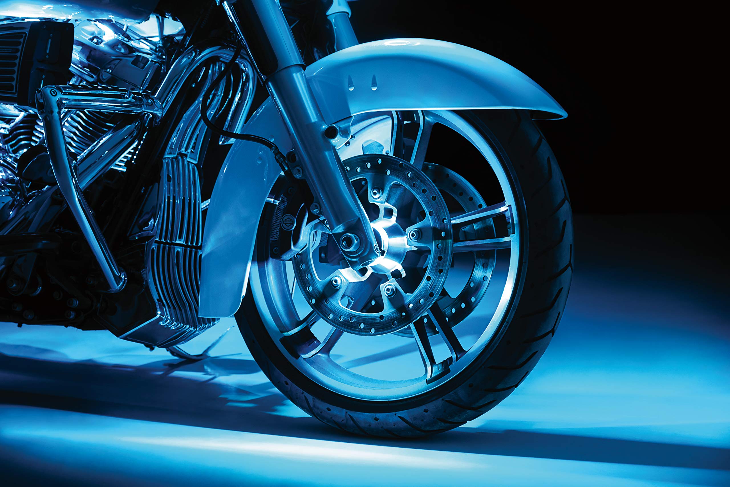 Kuryakyn 2806 Bluetooth LED Motorcycle Wheel Lights - Prism+ Smart Control for Harley-Davidson 1.3