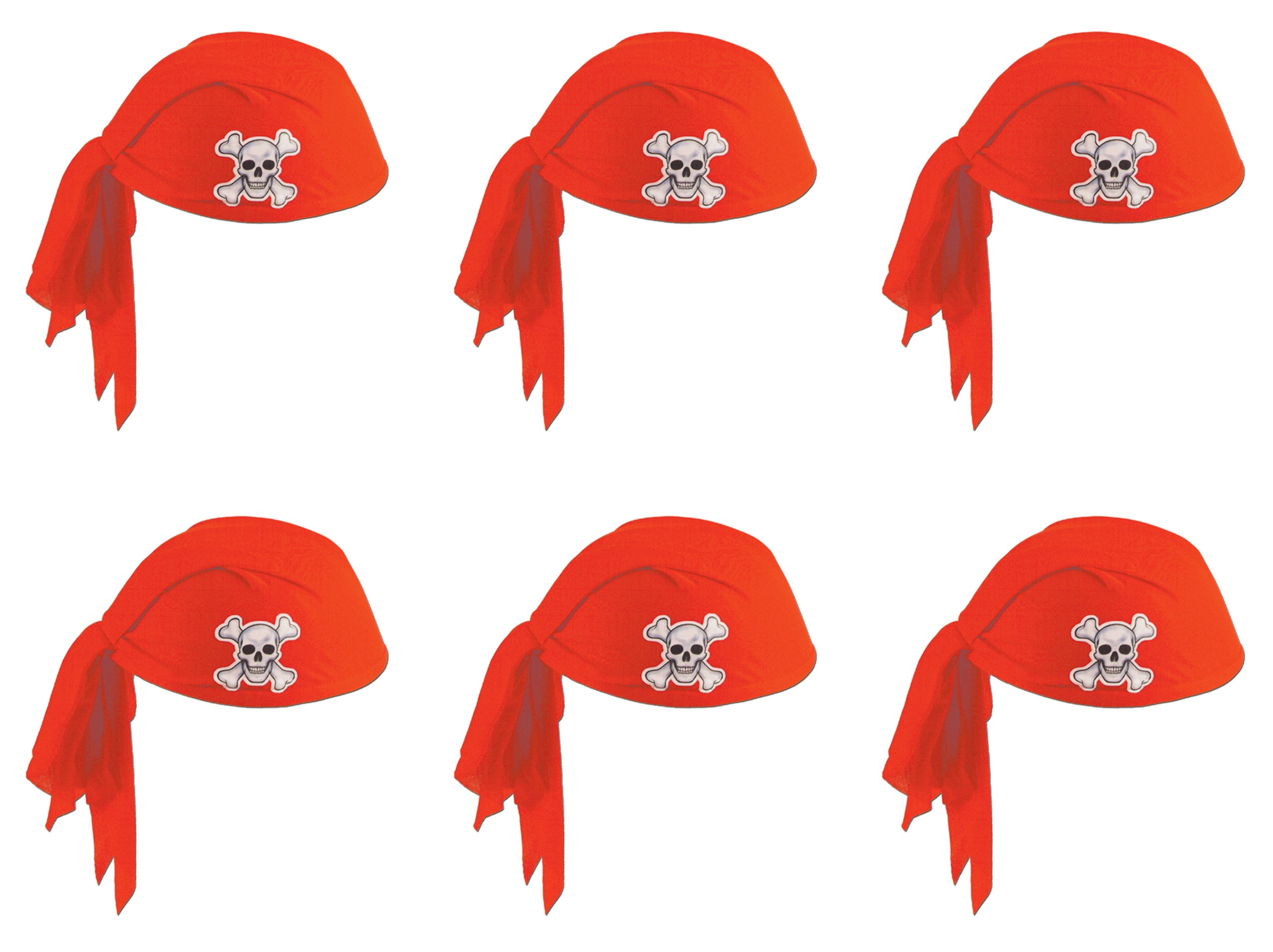 Beistle Pirate Scarf Hats for Adults - Costume Party Accessory