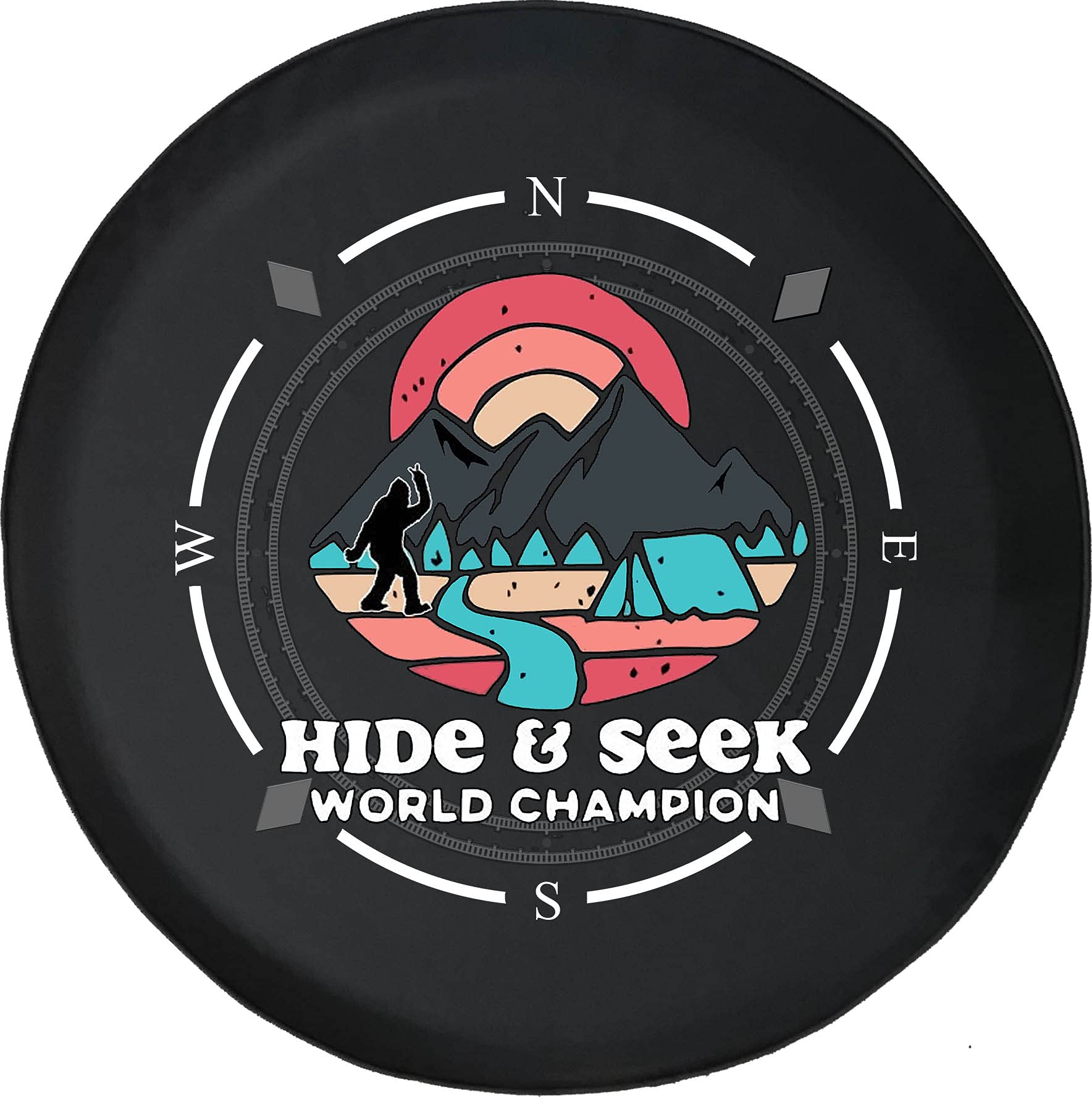 Premium American Unlimited Spare Tire Cover with Compass Design - Universal Fit for SUVs, Trailers, RVs & Most Vehicles | Durable Wheel Protection for Off-Road Adventures & Camping Trips