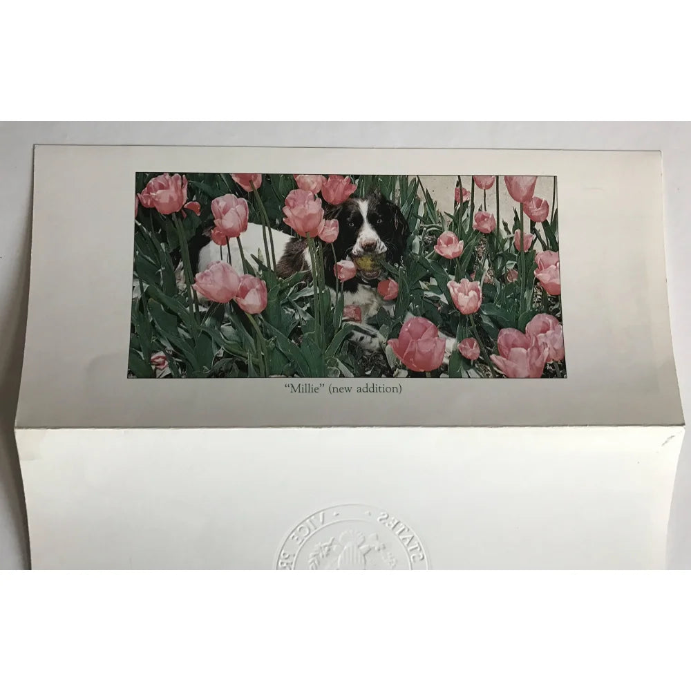 Authentic George H.W. Bush Signed Christmas Card with JSA COA - Presidential Autograph Collectible for Holidays, Gifts & Memorabilia Displays