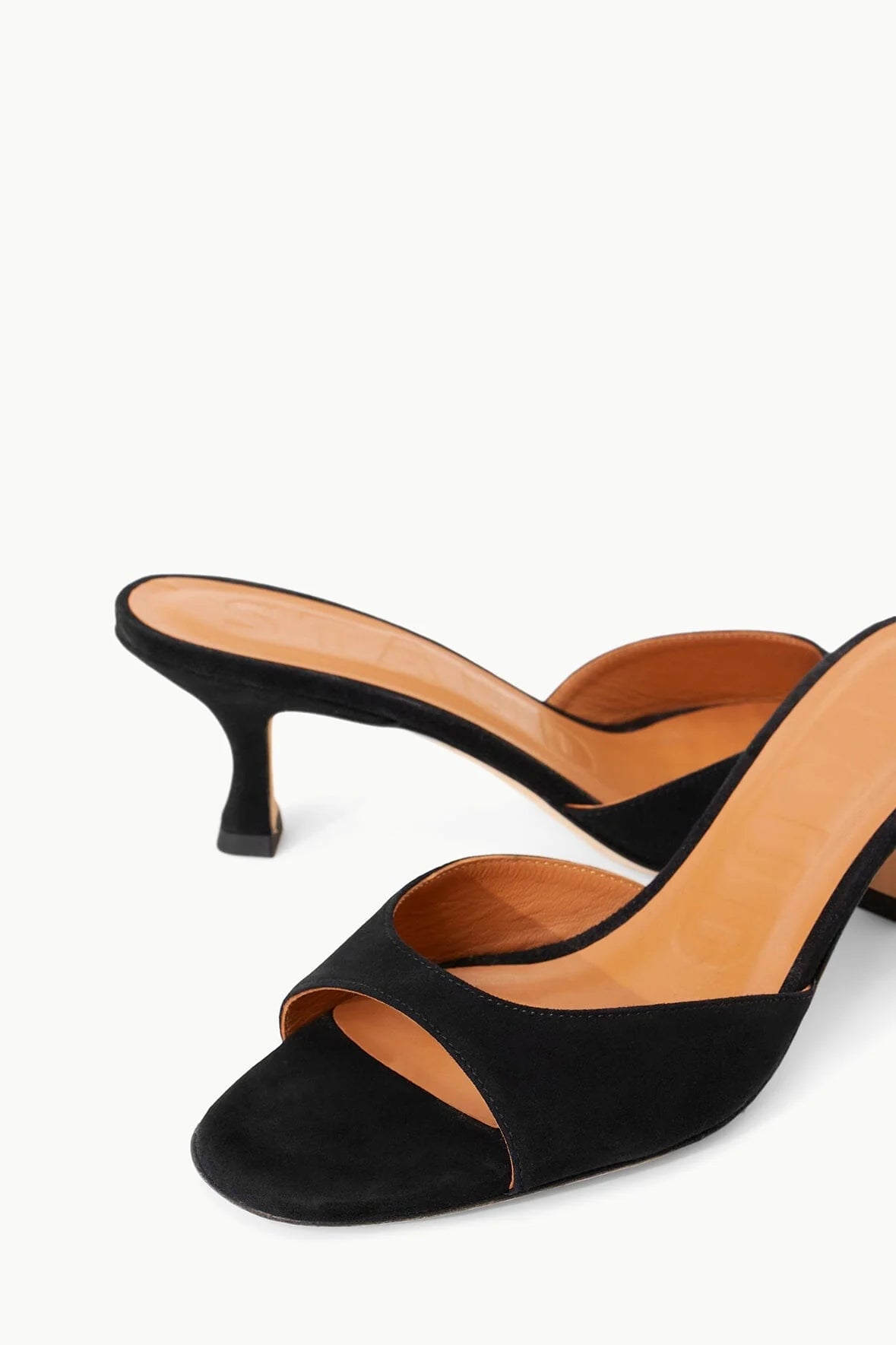 Brigitte Mule Black Suede Women's Comfortable Slip-On Shoes for Work, Office & Casual Wear