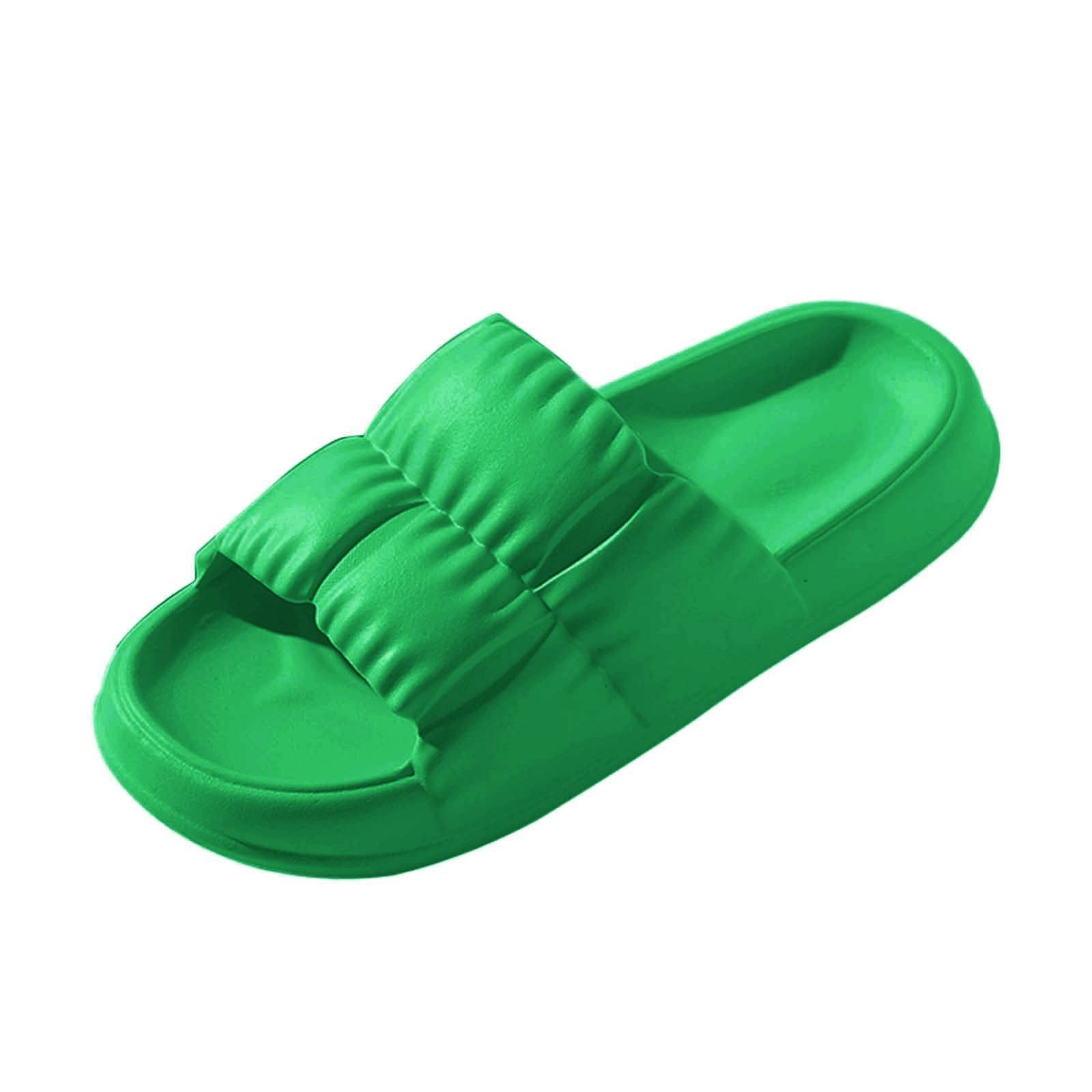 Women's Comfortable Non-Slip Bathroom Slippers - Soft Plush Couple House Shoes with Wide Flat Platform for Indoor/Outdoor Use - Perfect for Bathroom, Spa, Hotel, and Home Relaxation