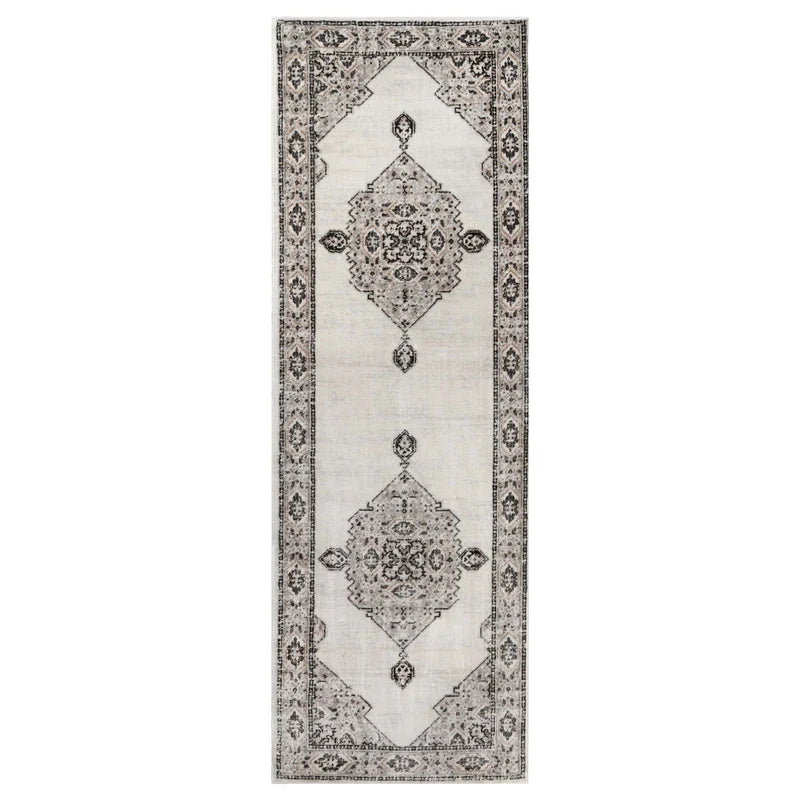 Kailani Modern Farmhouse Geometric Medallion Indoor Area Rug - Non-Slip Living Room Carpet, Bedroom Runner, Entryway Decor for Home & Office
