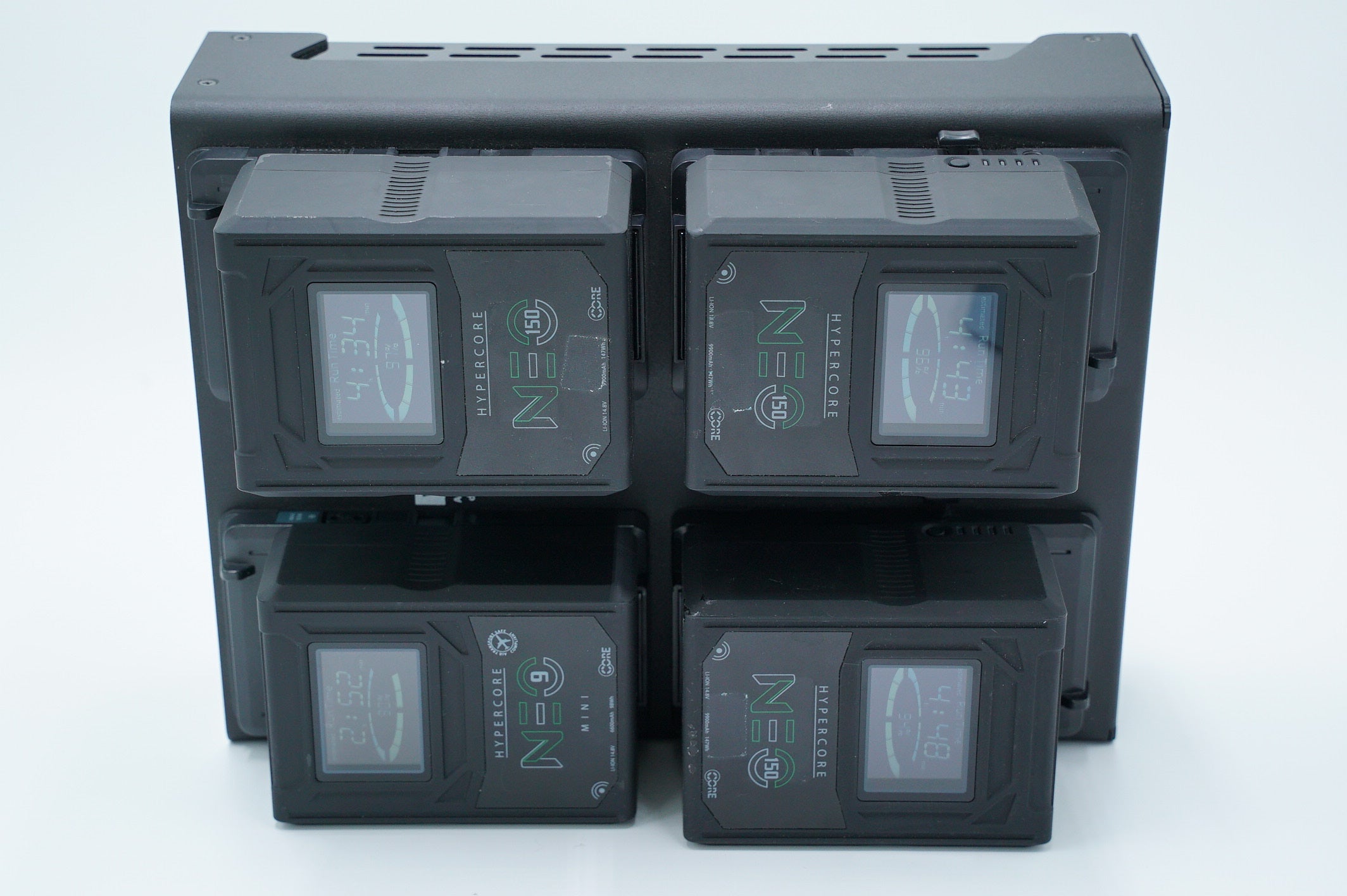 Core Fleet Q4i 4-Position Fast Charging Station with 4 Hypercore Batteries - High-Speed Multi-Device Charger for Drones, Cameras & Electronics - Perfect for Professional Photographers & Outdoor Enthusiasts