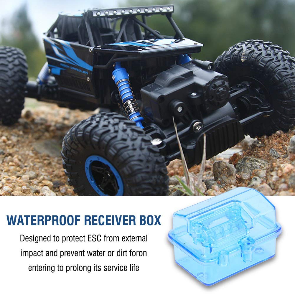 Waterproof Receiver Box for RC Vehicles - Durable Plastic Remote Control Receiver Enclosure | Ideal for Toy Models, Drones, and Outdoor RC Car Accessories