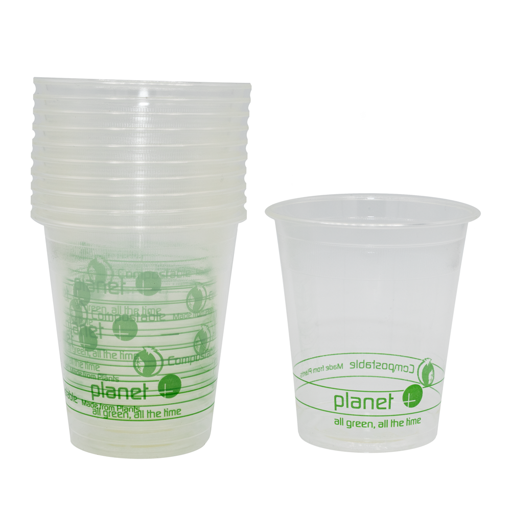 Eco-Friendly Compostable 7oz Rinse Cups - 100 Count Sleeve | Biodegradable Drinking Cups for Coffee, Tea, Parties & Sustainable Events