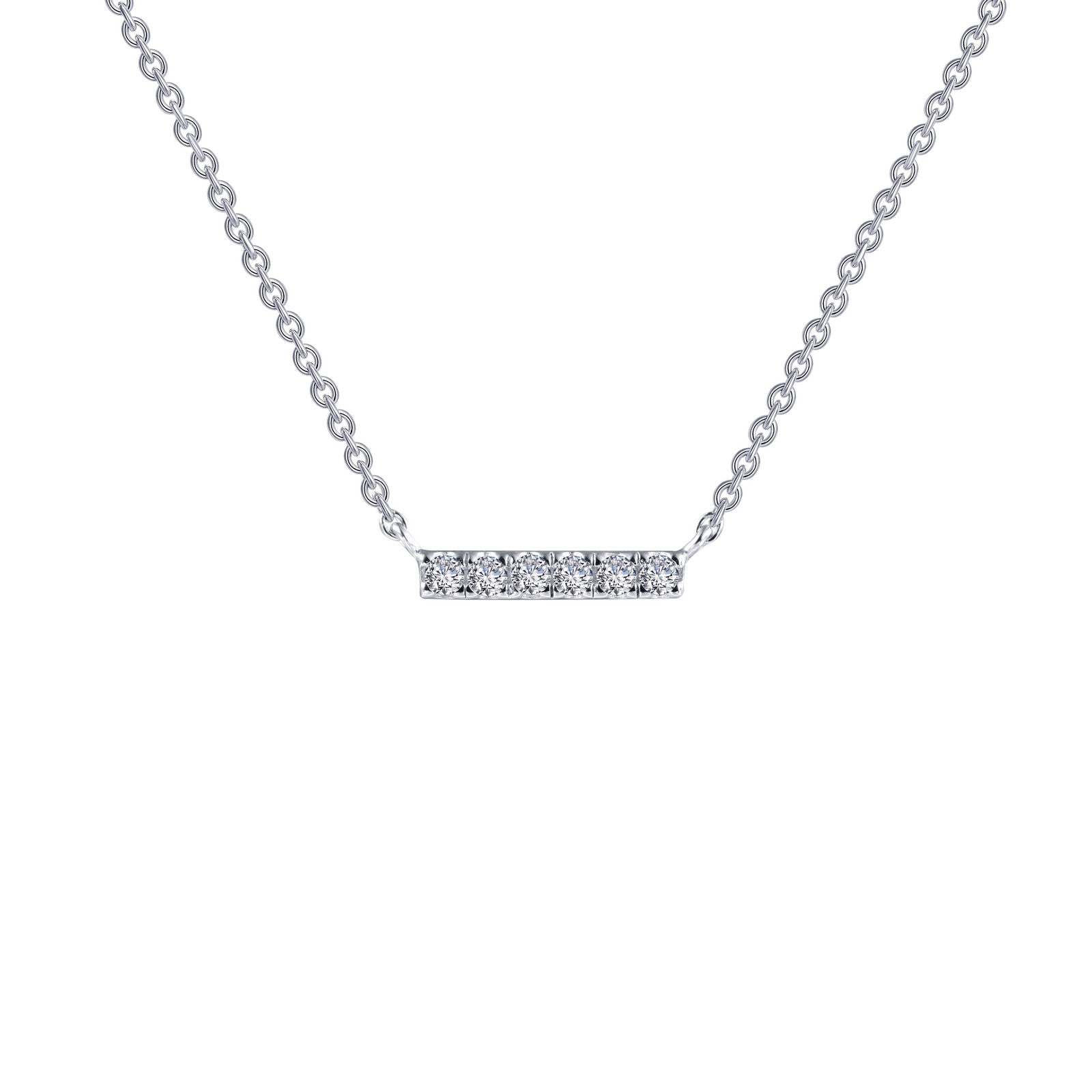 0.09 CTW Dainty Bar Necklace - Minimalist Gold Pendant Necklace for Women, Delicate Layering Jewelry Gift for Her - Perfect for Everyday Wear, Date Nights & Special Occasions