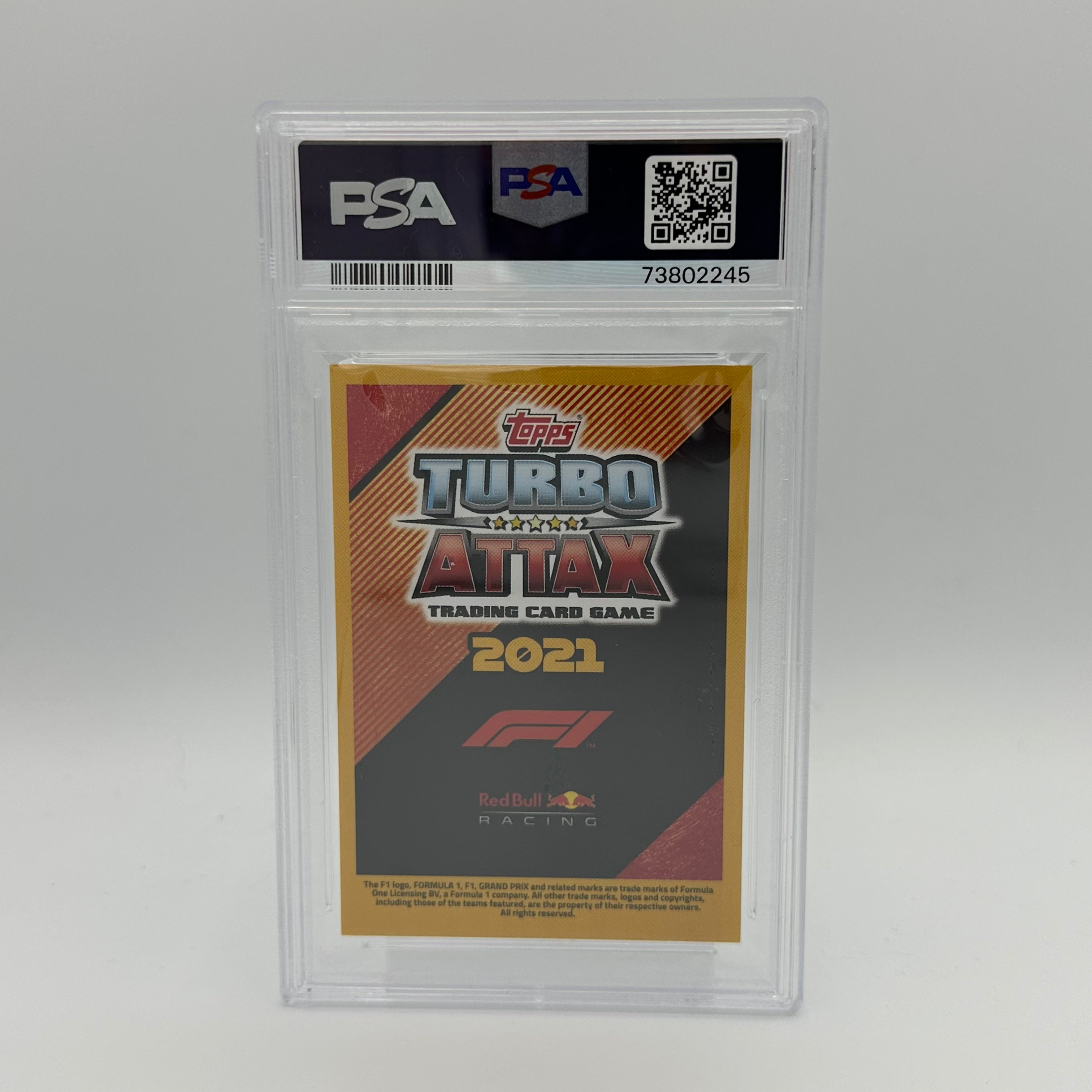 PSA 8 Graded MAX VERSTAPPEN #207 Racing Card - Collectible Sports Memorabilia for F1 Fans & Trading Card Enthusiasts (Perfect for Display, Investment & Trading)
