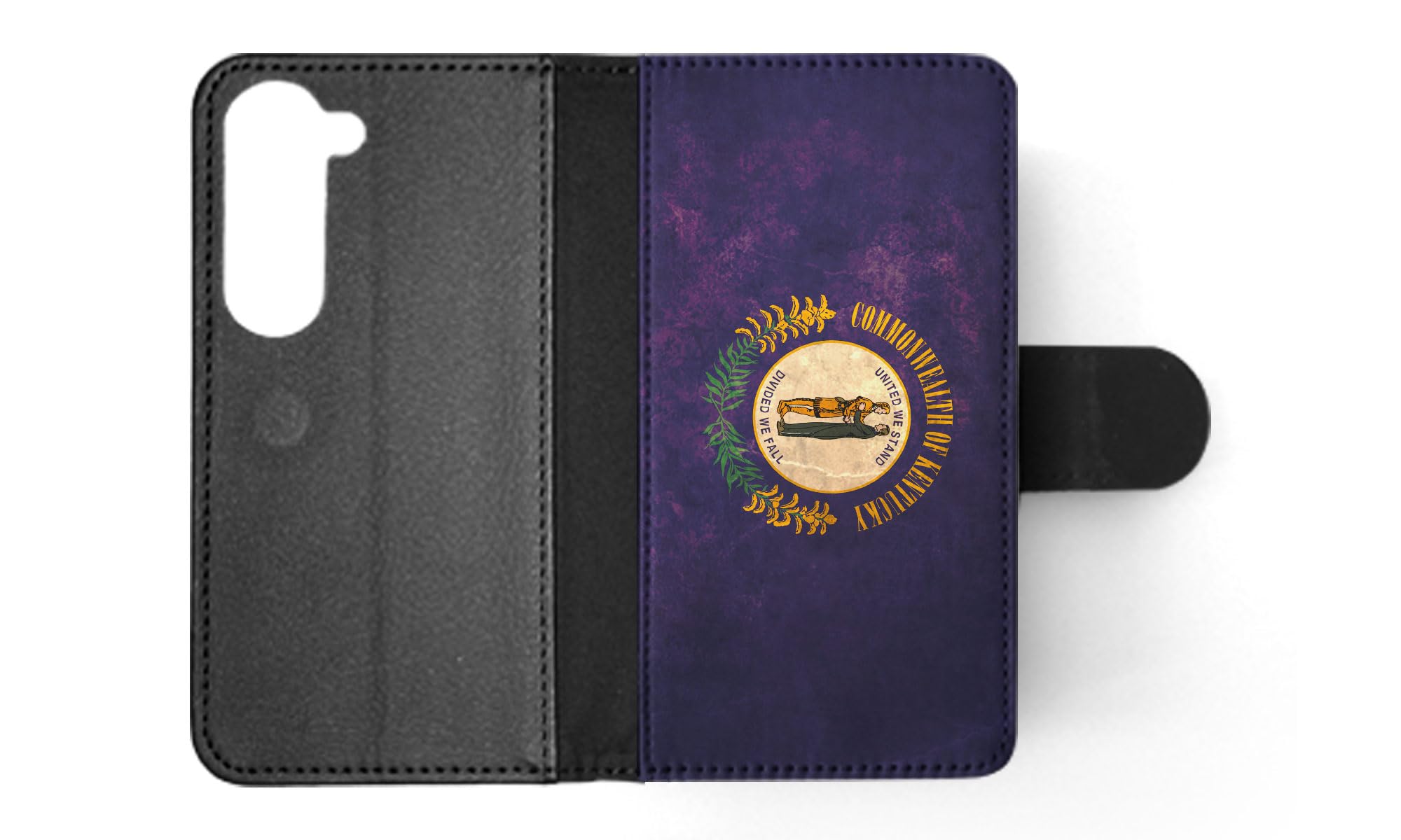 American Flag Kentucky State FLIP Wallet Phone Case for Samsung Galaxy S23 - Stylish & Protective Cover for Everyday Use, Travel, and Patriotic Display