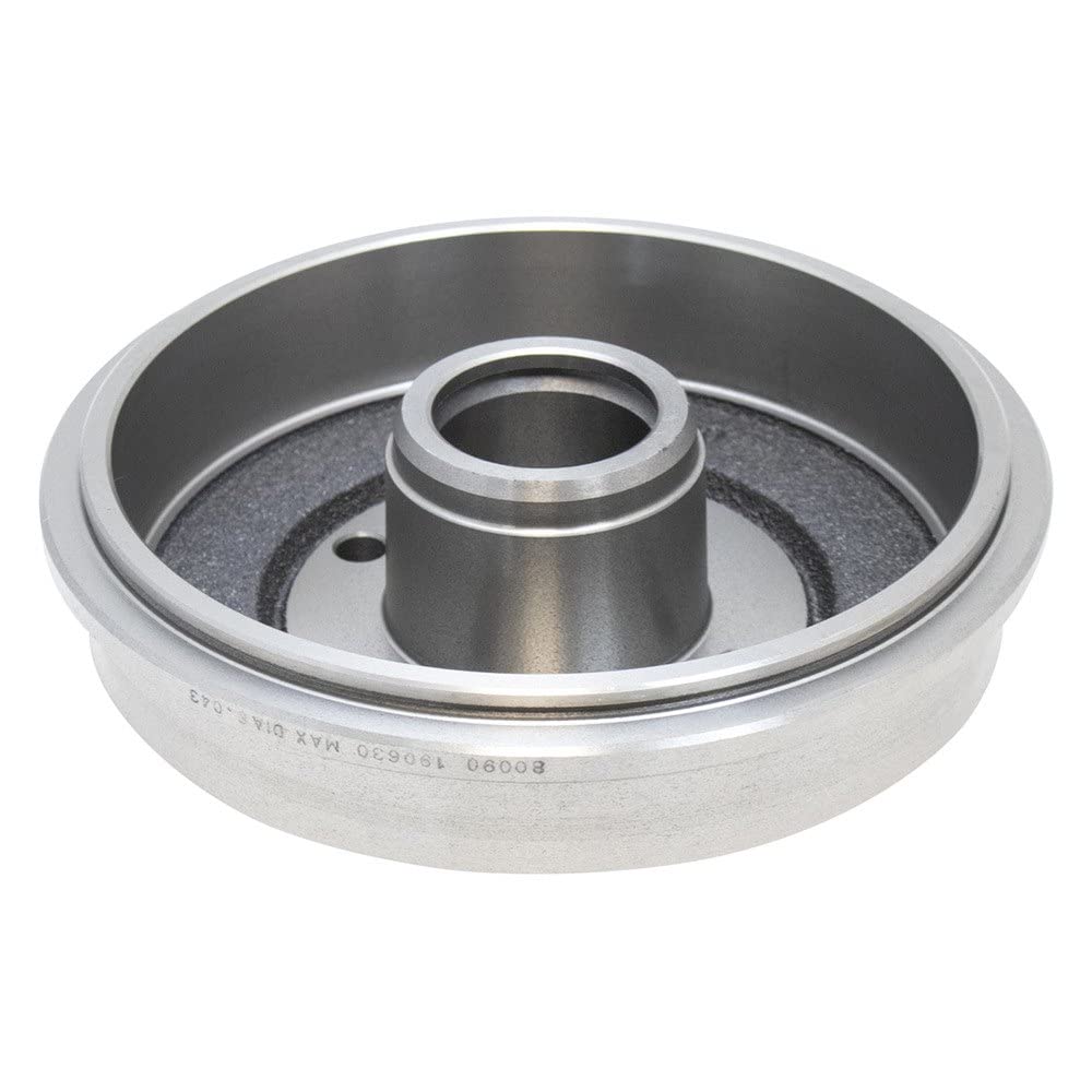TRQ Rear Brake Drum Pair Set Compatible with 2000-2008 Ford Focus - Durable Replacement for Smooth Braking Performance | Perfect for Daily Commuting & Highway Driving