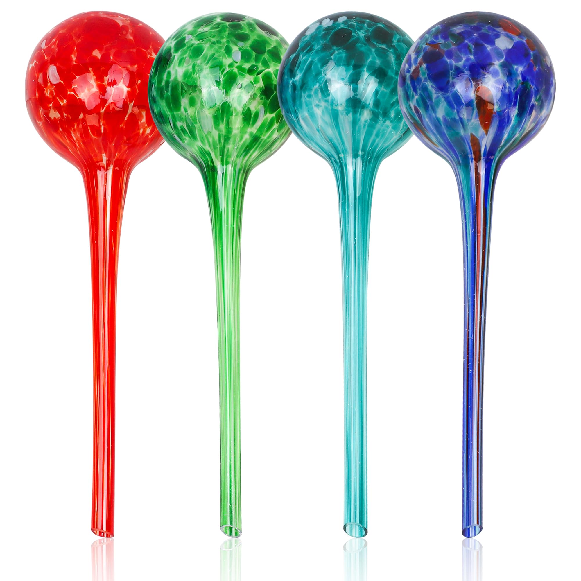 Besti Self-Watering Plant Globes - 4-Pack XL Automatic Watering System for Indoor & Outdoor Potted Plants - 380-400ml Capacity, Lasts Up to 2 Weeks - Perfect for Vacation, Office Plants & Garden Care (Set of 4)