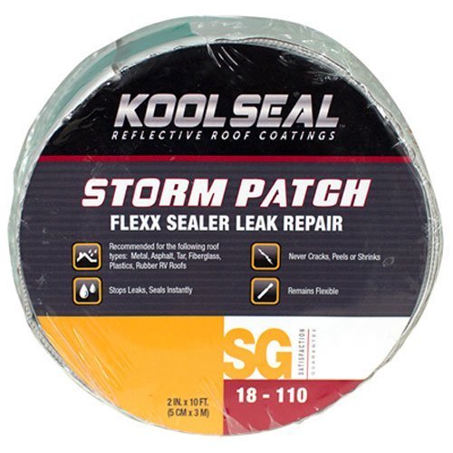 Geocel Kool Seal Storm Patch Flexx Sealer - 2 X 10 Package - Waterproof Roof & Wall Repair for Leaks, Cracks & Storm Damage - Ideal for Home, RV & Outdoor Use