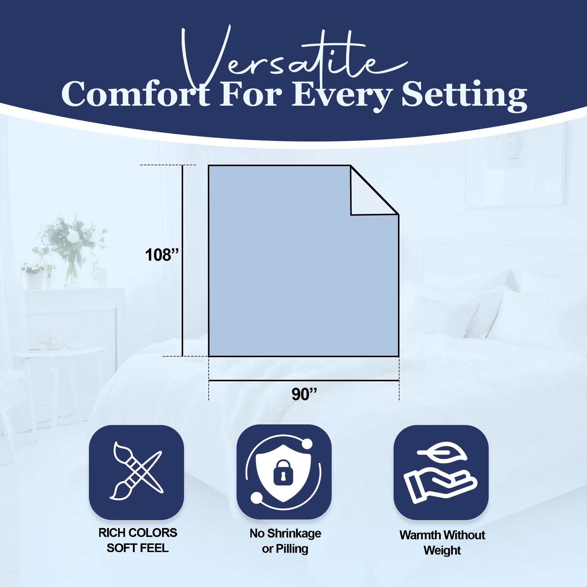 Thermee Micro Flannel Ultra Velvet Heated Blanket - King Size Electric Blanket with 10 Heat Settings, Programmable Timer & Machine Washable - Ultra Soft Warming Throw for Bed, Couch & Office Use - Cream