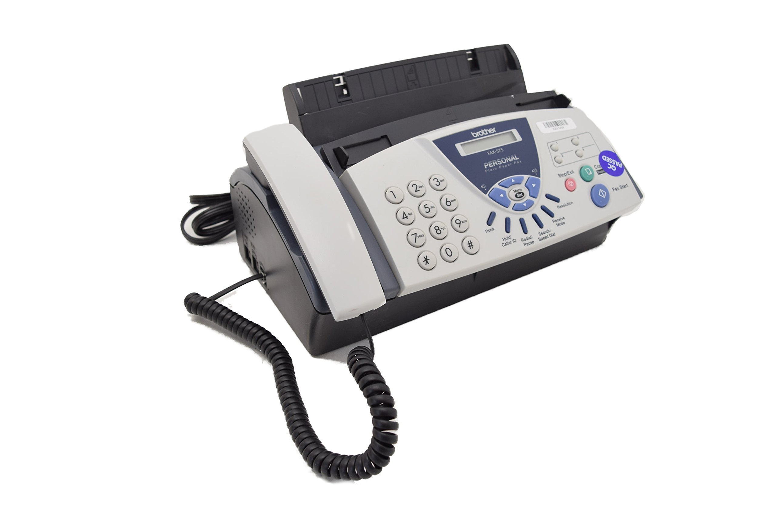Brother FAX-575 All-in-One Fax Machine with Phone and Copier - Perfect for Home Office & Small Business Document Management