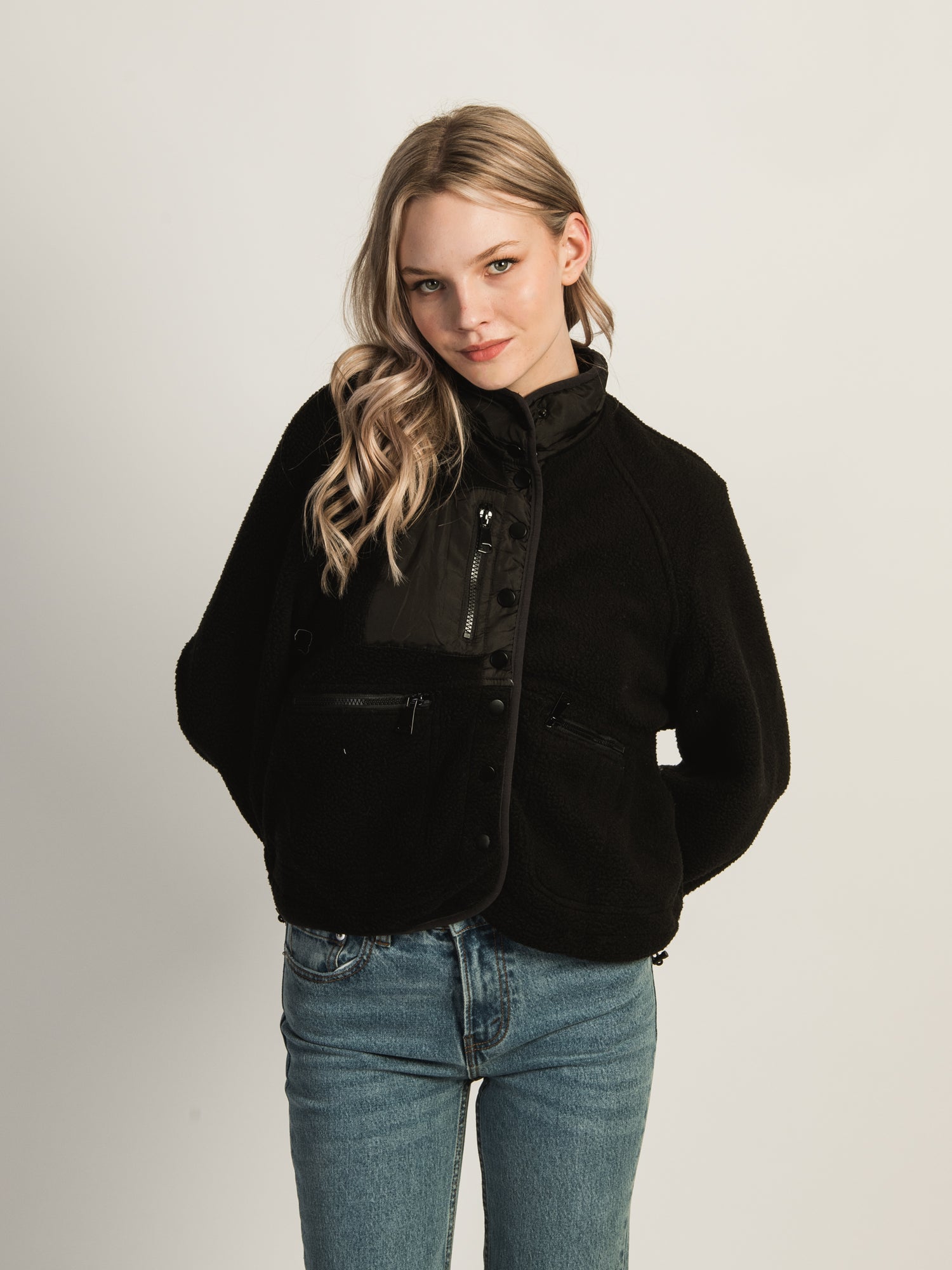 AZALEA WANG SAVVY POLAR JACKET - Women's Winter Warm Fleece Coat for Outdoor Activities & Casual Wear
