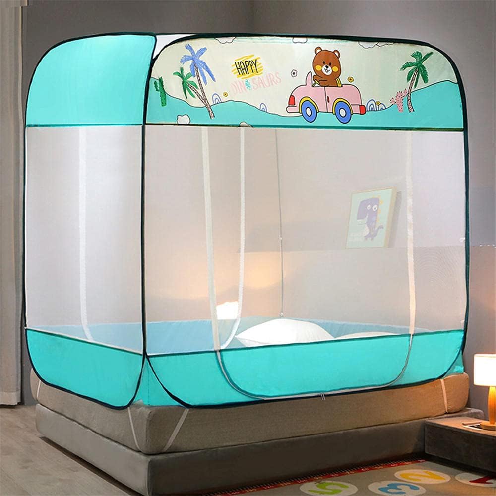 Portable Pop Up Mosquito Net for Bed - Foldable Fine Mesh Mosquito Netting (180x220cm) - Perfect for Camping, Travel & Outdoor Protection