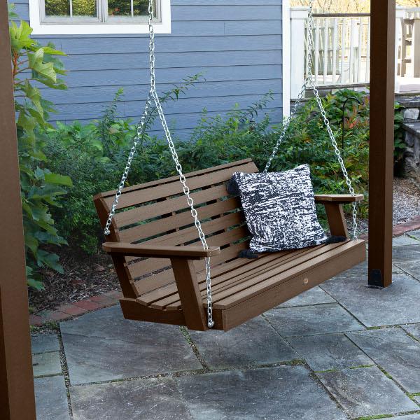 5ft Bodhi Pergola with Weatherly Swing Set - Outdoor Garden Shade Structure & Kids Play Set for Backyard, Patio, and Lawn Relaxation