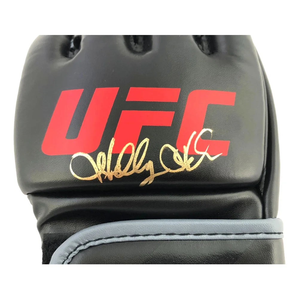Holly Holm Autographed UFC Black Glove with JSA COA - Hand Signed Collectible for UFC Fans & Sports Memorabilia - Perfect for Display, Gifts, and Sports Collections