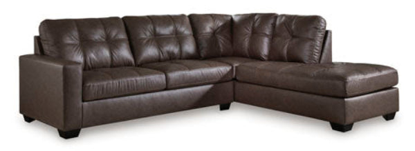Barlin Mills Umber Sofa with Chaise Lounge - Modern 3-Seater Sectional Couch for Living Room, Home Theater & Cozy Family Gatherings