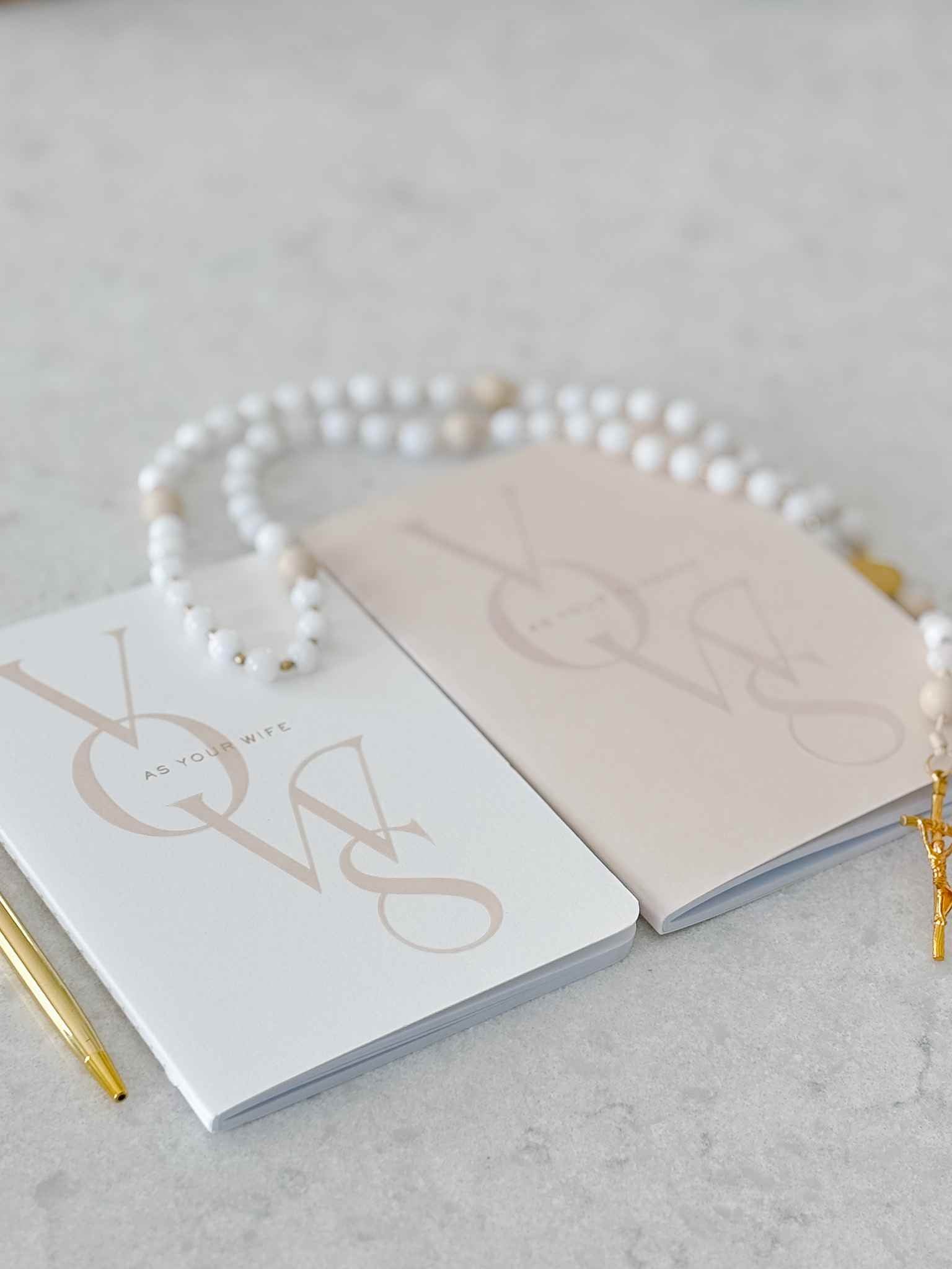 Book of Vows - Set of Two Wedding Vow Books for Couples | Romantic Ceremony Keepsake for Brides & Grooms