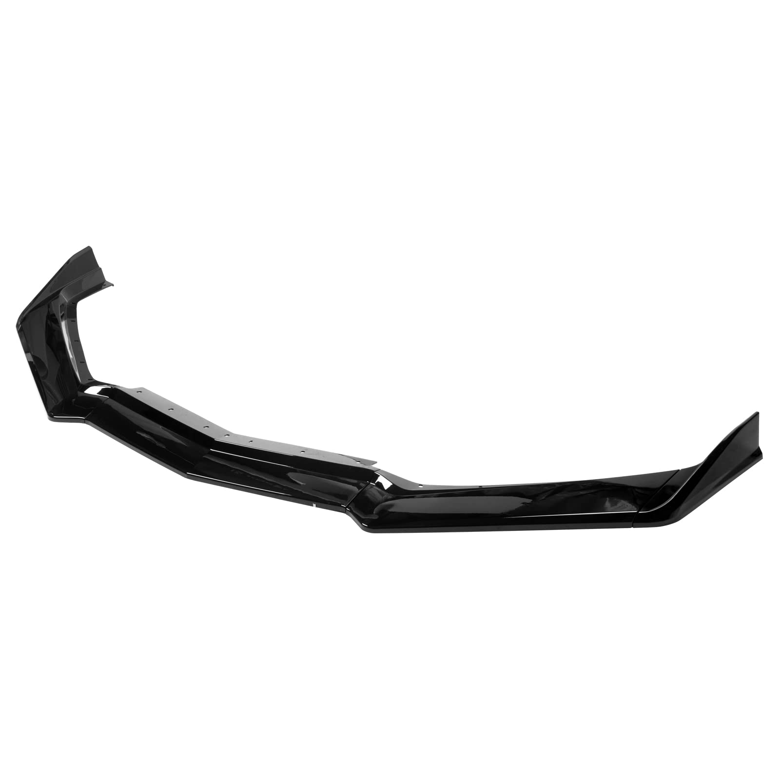 FREEMOTOR802 Gloss Black Front Bumper Lip Splitter for 2020-2025 Chevy Corvette C8 Stingray & Z51 | ABS Air Dam Lower Chin Spoiler Body Kit Replacement (5-Piece Set) | Enhances Aerodynamics & Sporty Look for Street Racing & Car Shows