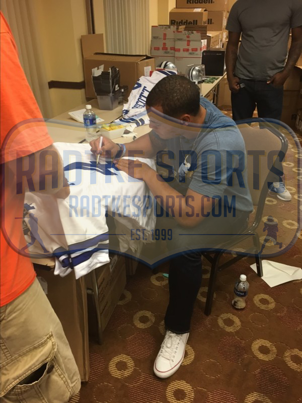 Dak Prescott Autographed Dallas Cowboys White Custom Jersey - Authentic NFL Football Collectible for Fans & Memorabilia Enthusiasts - Perfect for Display, Gifting & Game Day