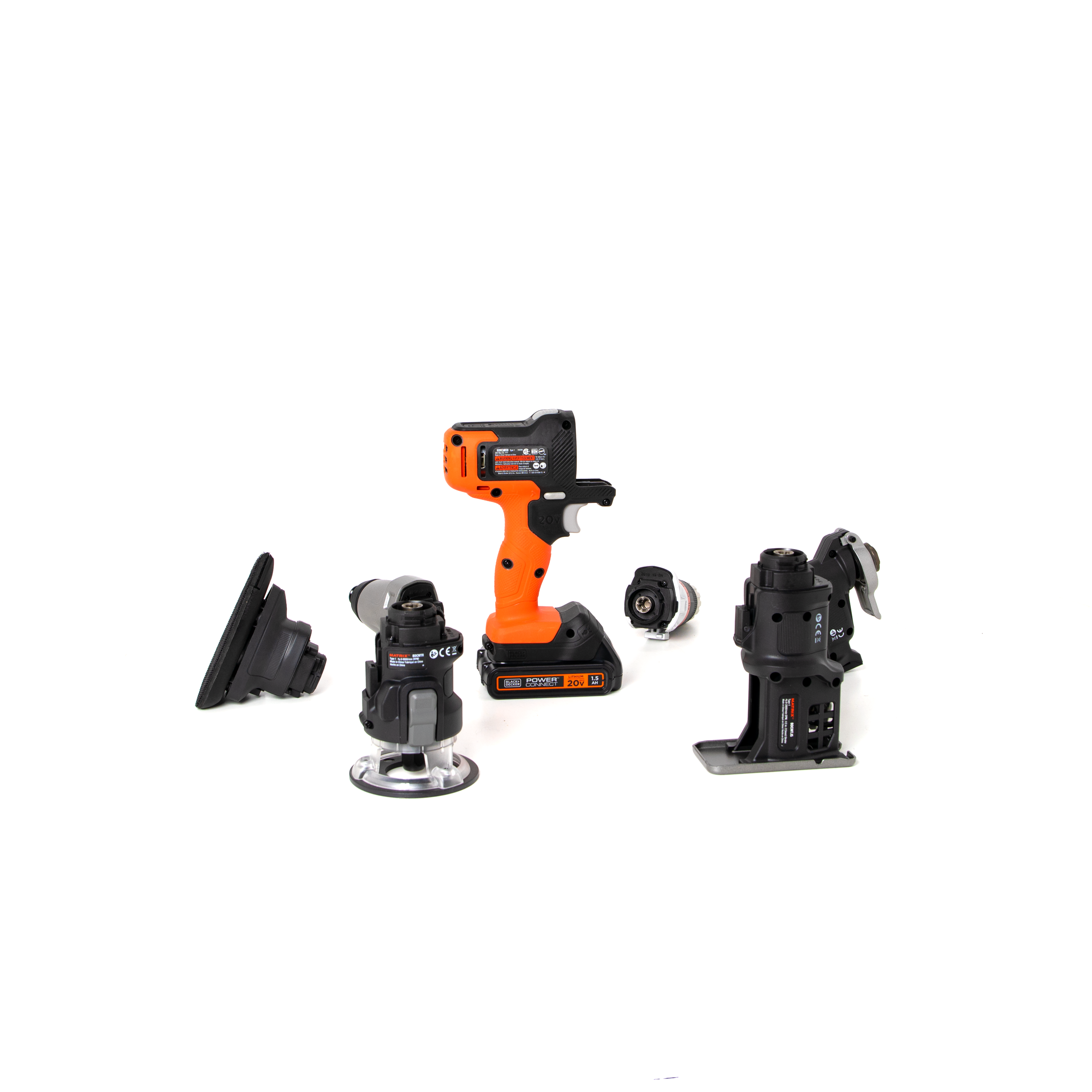 20V MAX* MATRIX™ Cordless Drill & Power Tool Combo Kit - 6 Piece Set with Lithium-Ion Battery for DIY Projects, Home Repairs & Construction Work