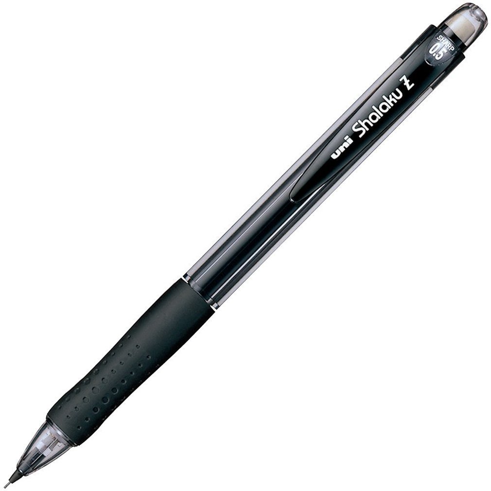 Mitsubishi Pencil Berrisha Raku Z M5100Z.24 Mechanical Pencils 0.5mm - 10 Pack Black - Premium Drafting & Writing Pencils for Students, Artists & Professionals