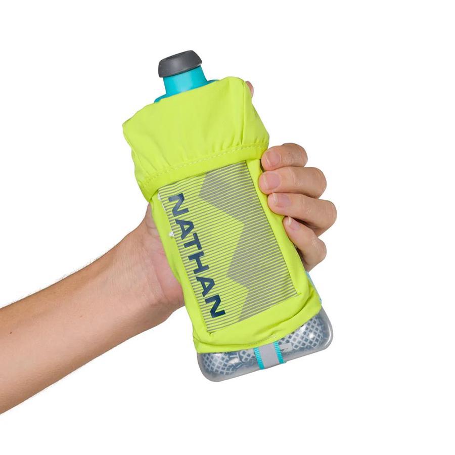 QuickSqueeze Plus 12oz Insulated Water Bottle - Leak Proof Portable Sports Drink Container for Gym, Hiking & Outdoor Activities