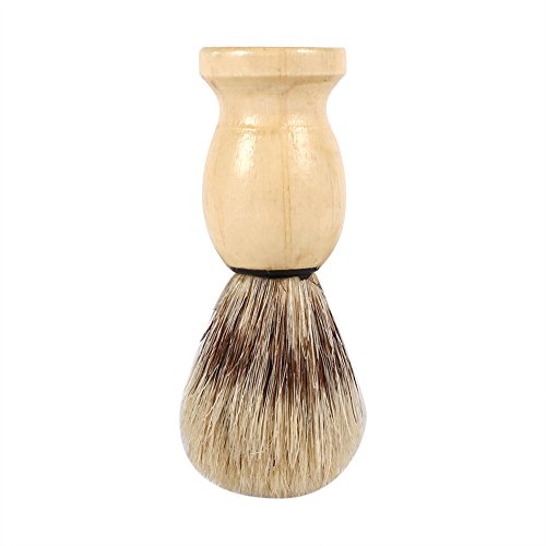 Wooden Shaving Brush for Men - Professional Barber Tool for Facial Hair & Salon Use