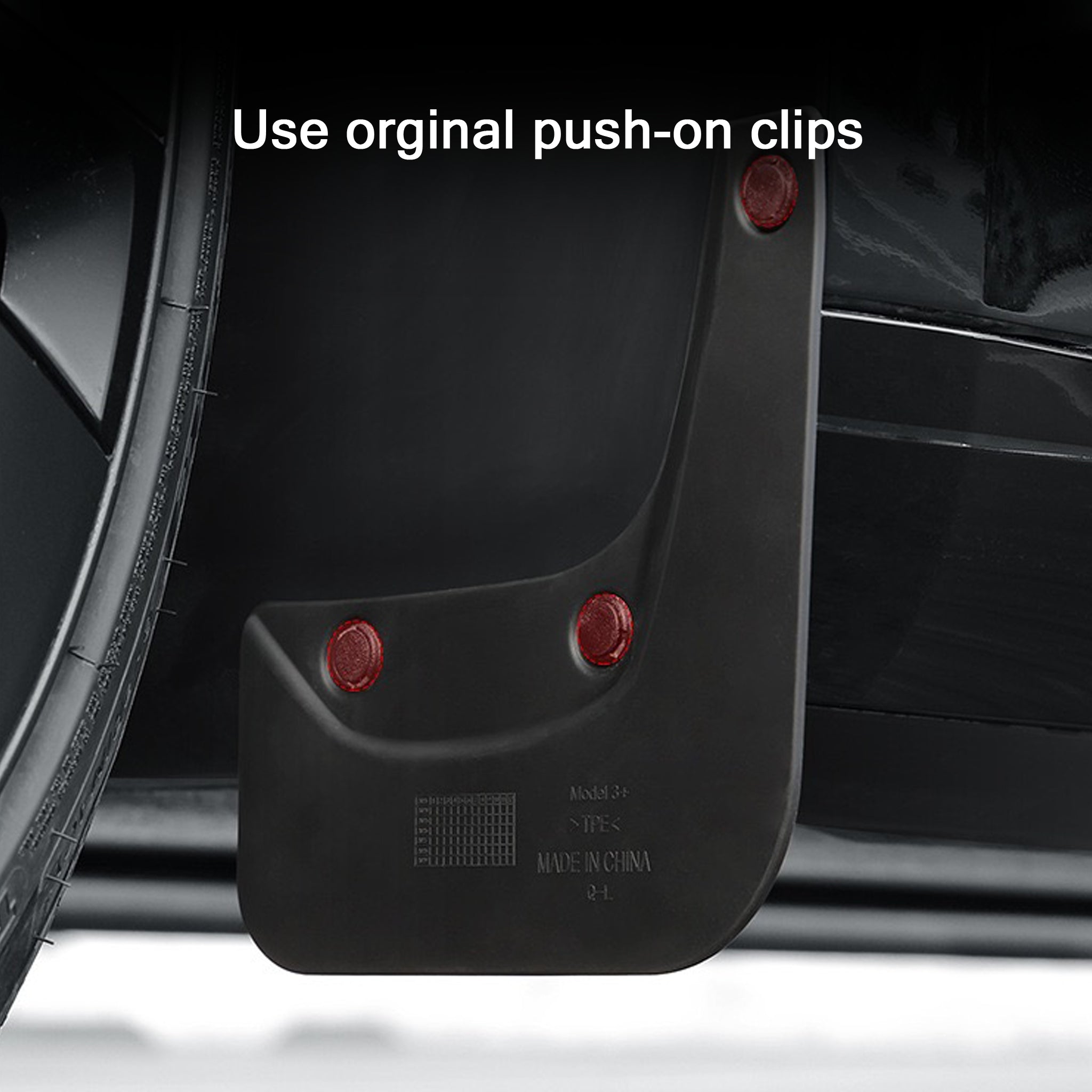 2024+ Tesla Model 3 Highland Mud Flaps Set - Splash Guards for All-Weather Protection - Perfect for Rain, Snow & Off-Road Driving