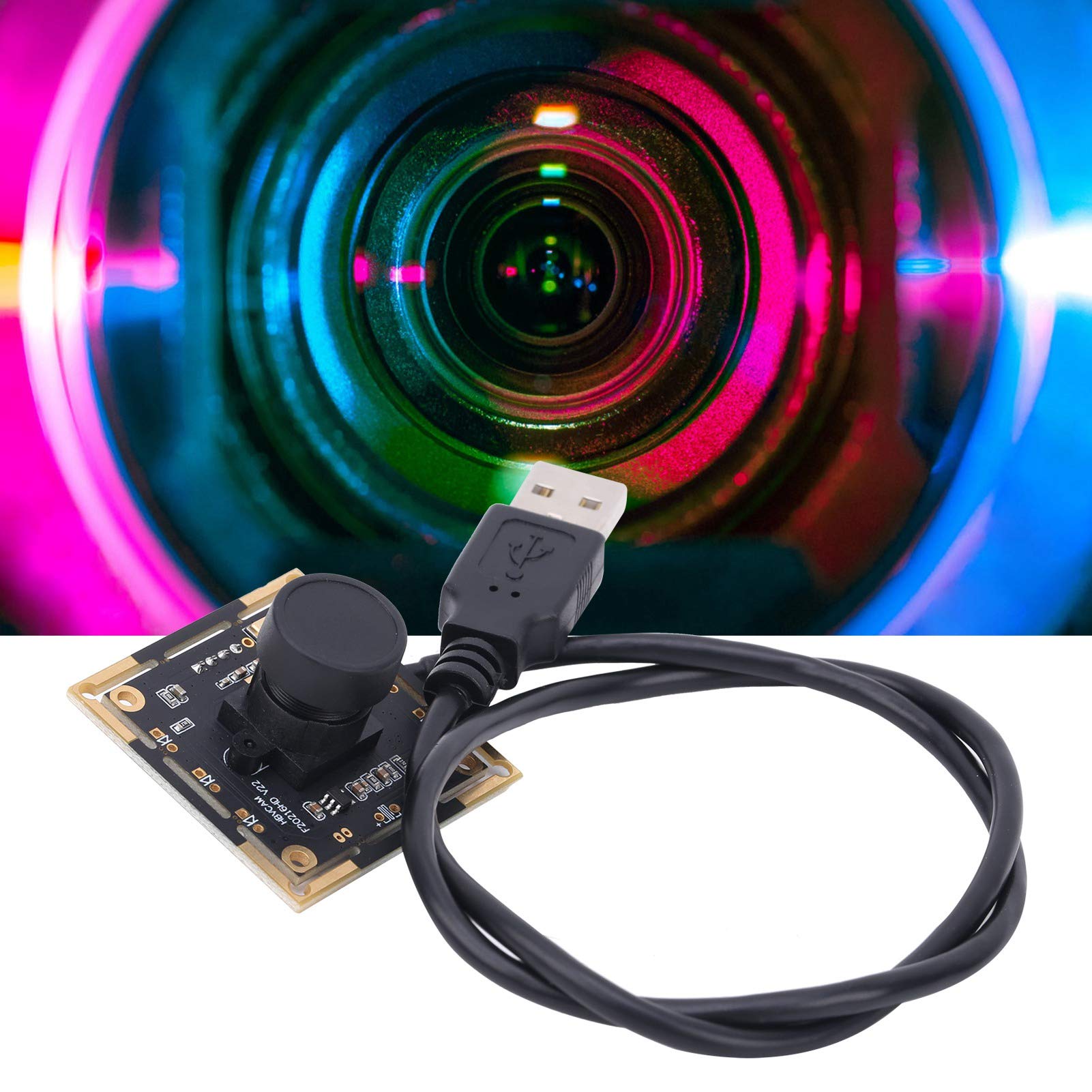 Garosa 2MP HD 105° Wide Angle Replacement Camera Module - Compatible with WinXP, 7 & USB Microscopes - Perfect for Night Vision, Video Calls, and Close-Up Inspection