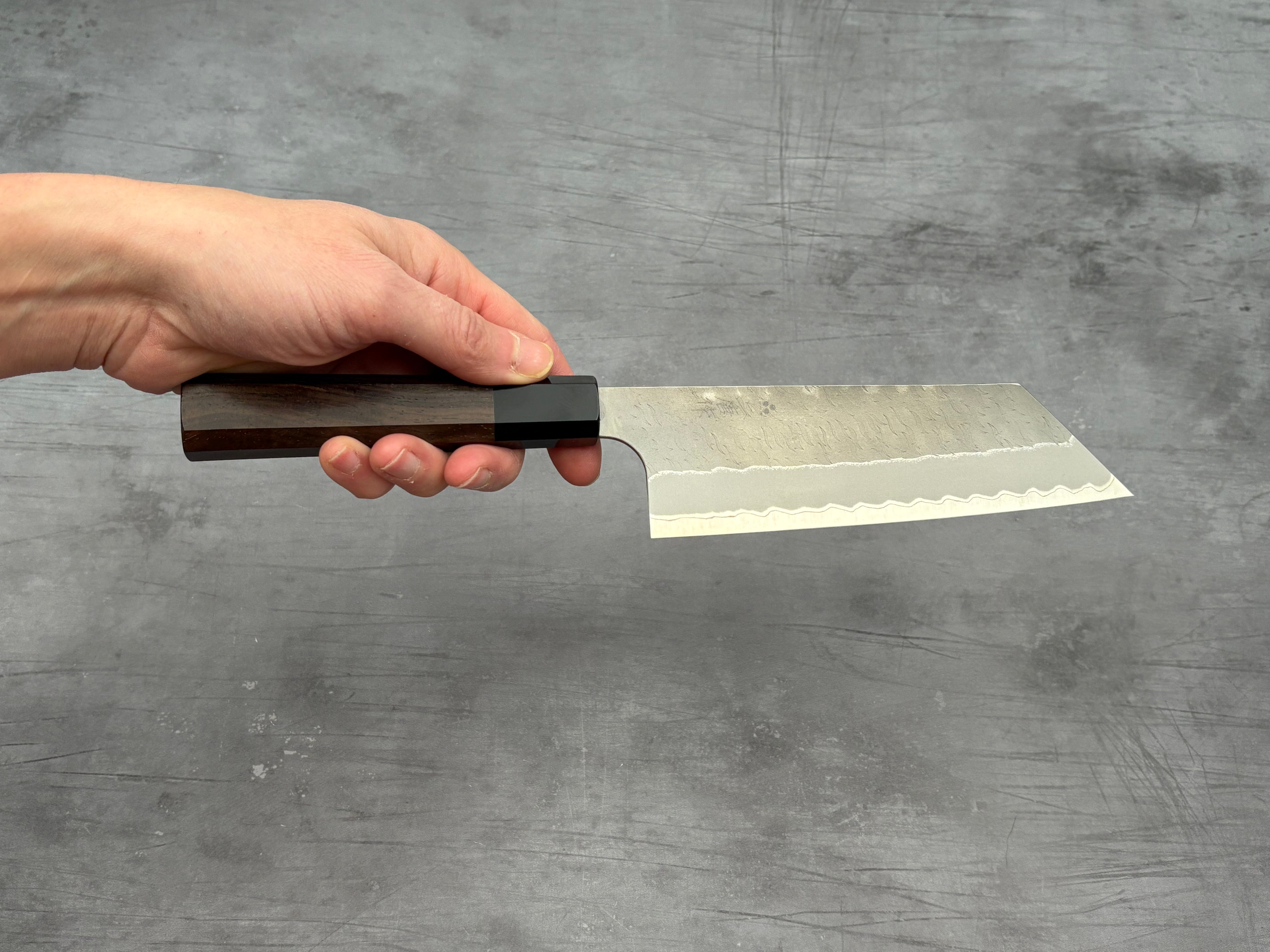 Nigara Hamono AS Nakiri Knife - Japanese Vegetable Knife for Professional Chefs & Home Cooking - Perfect for Chopping, Slicing & Dicing Vegetables