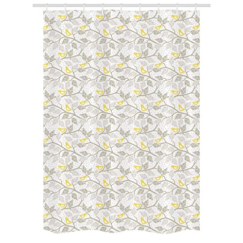 Grey Yellow and White