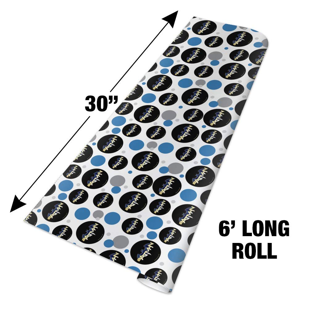 Batman Logo Gift Wrap Paper Roll - Premium Wrapping Paper for Birthday, Christmas, Party Gifts - Perfect for Superhero Fans & Comic Book Lovers