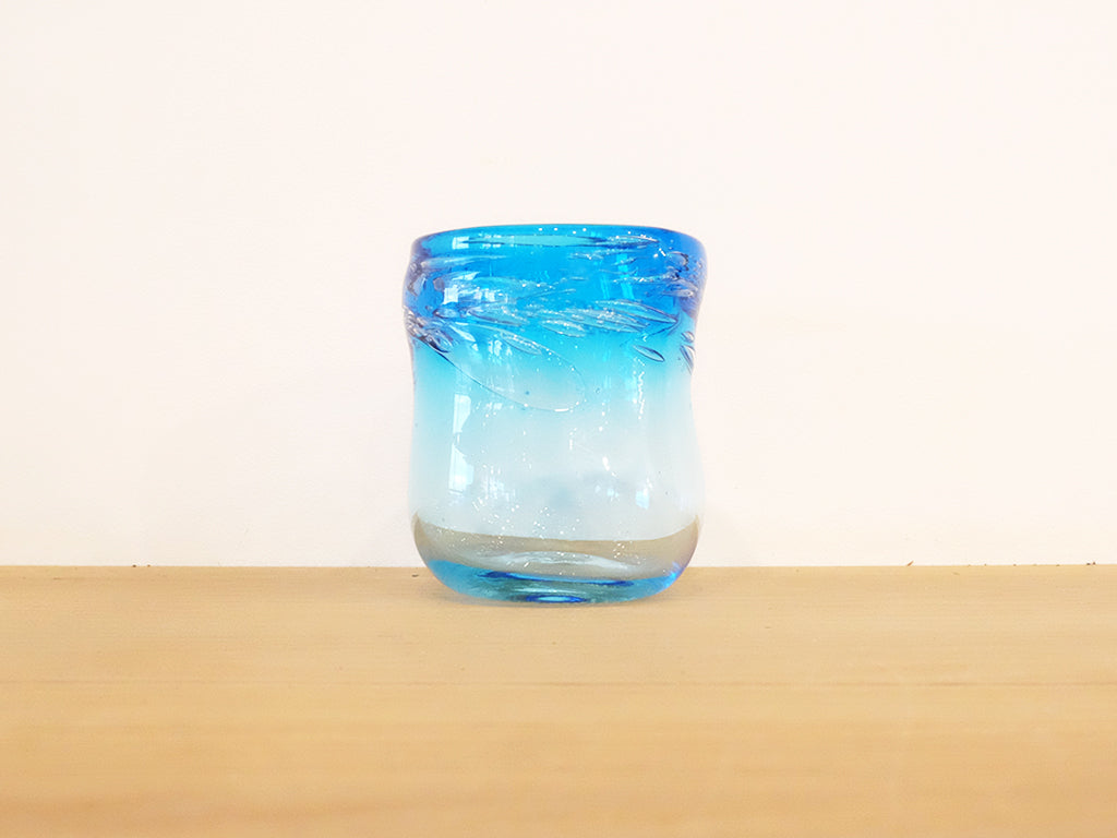 Handmade Bubble Glass Vase - Unique Artisan Home Decor by Glass Studio Hiro - Perfect for Centerpieces, Wedding Gifts & Modern Interior Design