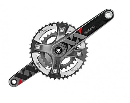 SRAM XX GXP 166 Q-Factor Crankset - No Cups Included - Lightweight Mountain Bike Crankset for High-Performance Cycling & Trail Riding