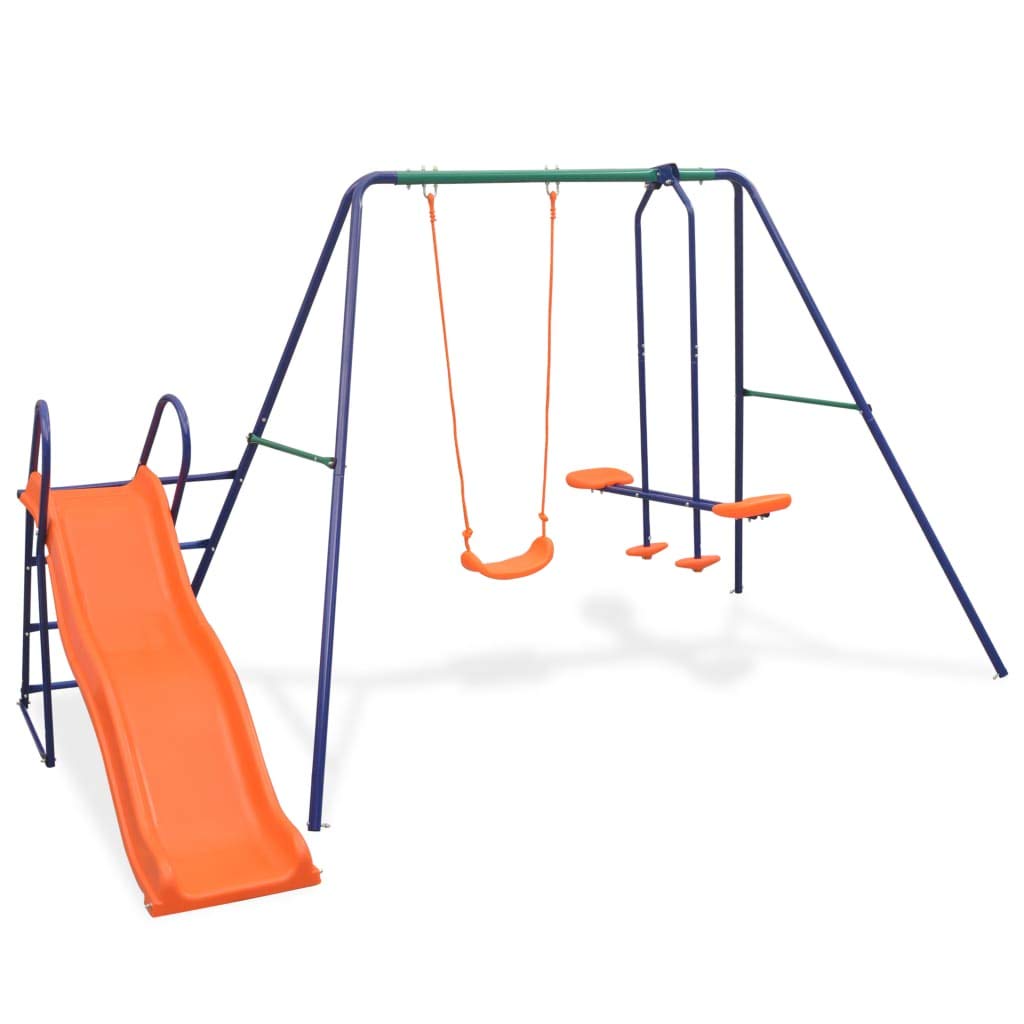 Outdoor Kids Swing Set with Slide & 3 Seats - Durable Backyard Playset for Children | Perfect for Garden, Park & Outdoor Playtime