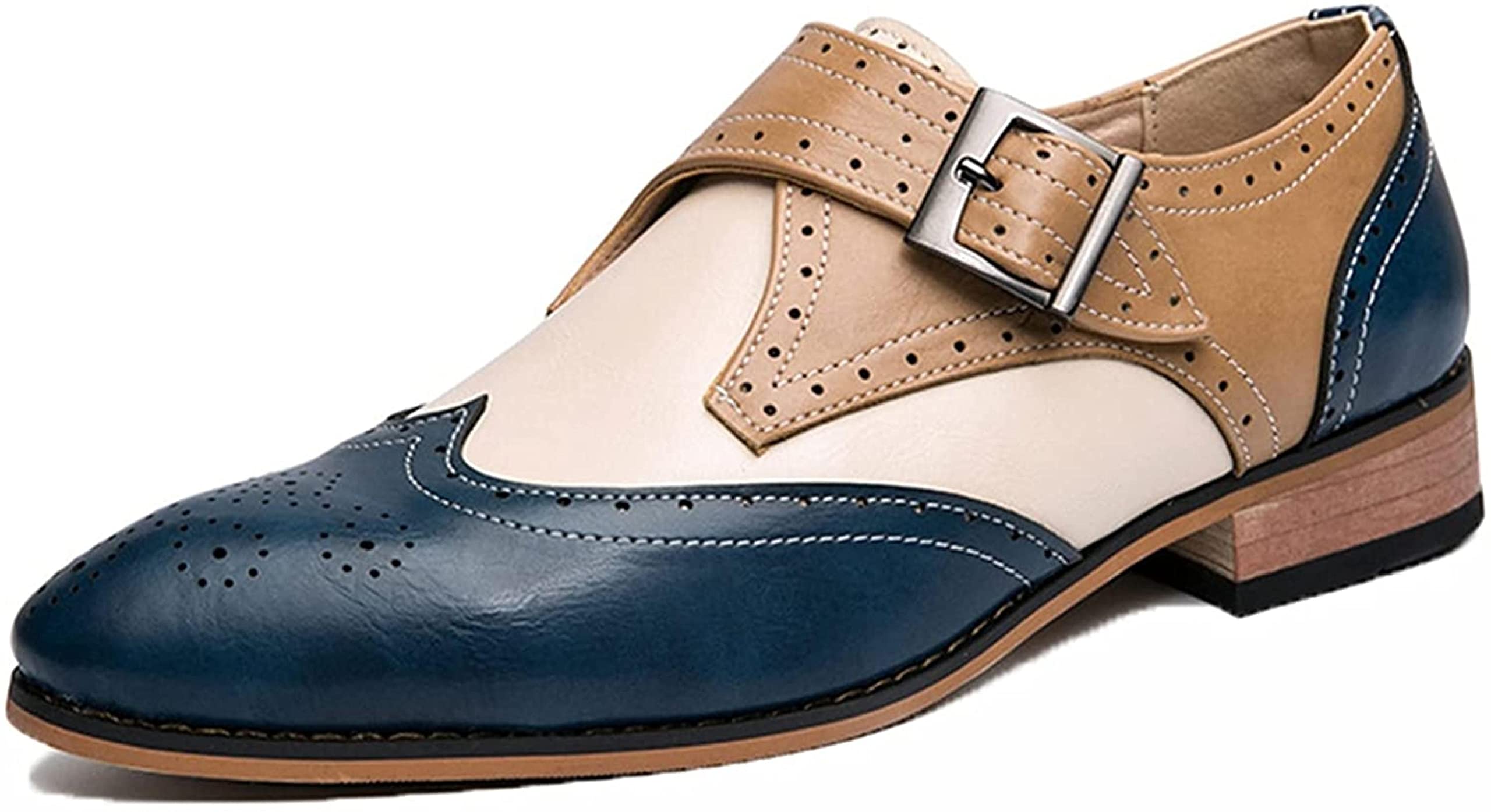 Samtiny Men's Formal Leather Dress Shoes - Lightweight, Wear-Resistant Pointed Toe for Wedding, Party, Office & Business - Perfect for Professional and Casual Occasions
