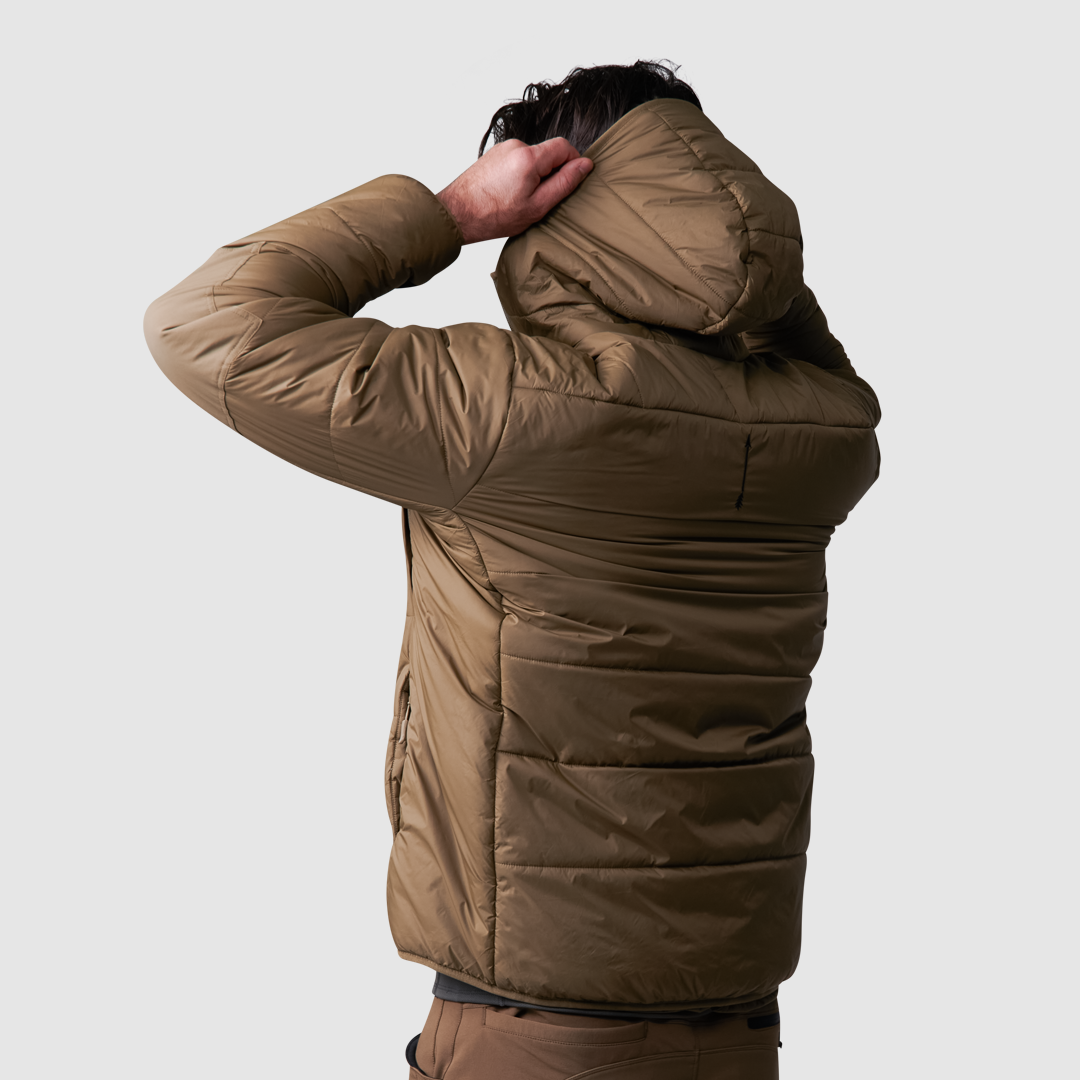 Men's Tundra Winter Jacket - Coyote Brown Waterproof Windproof Insulated Coat for Outdoor Hiking, Camping & Cold Weather Activities